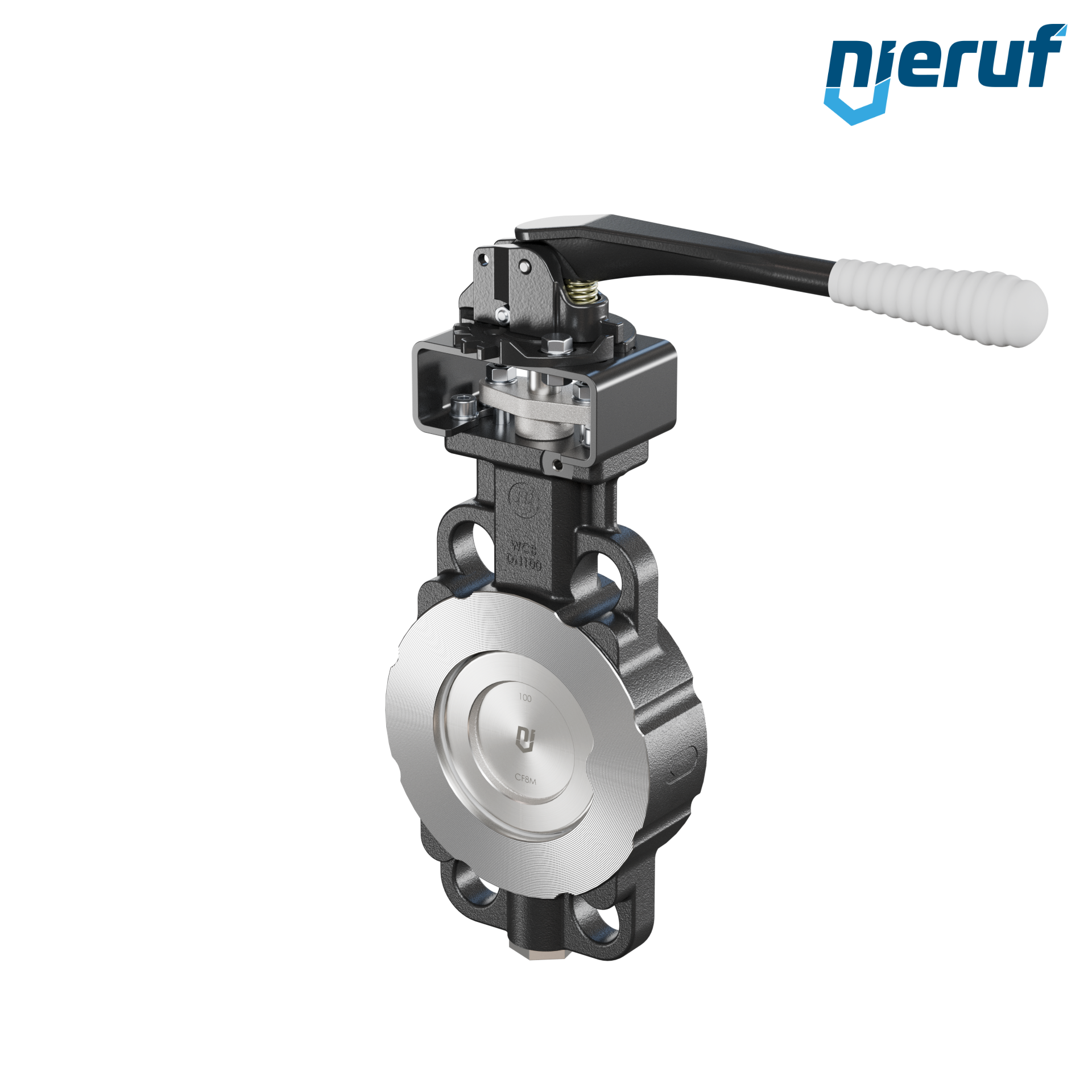 Double offset butterfly-valve AK11 DN 100 PN10-40 ANSI150-300 lever