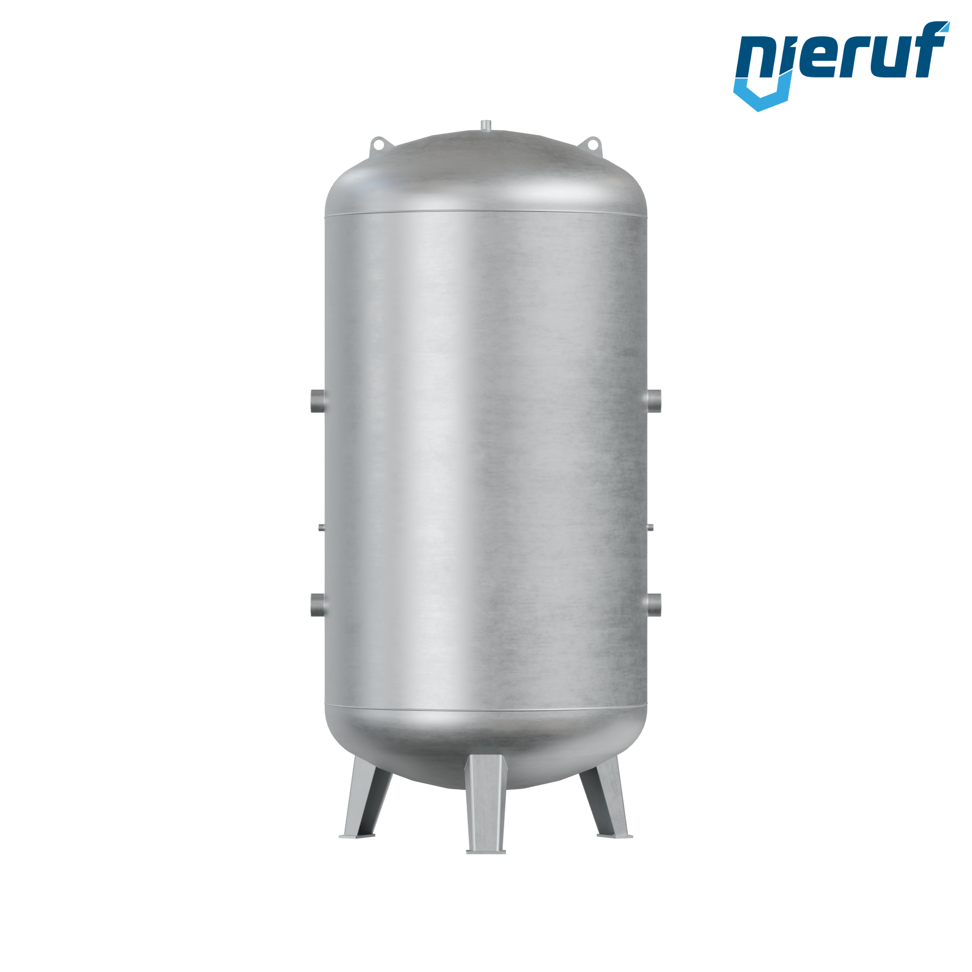 Pressure vessel vertical BE01 9000 liter, 0-16 bar, steel primed