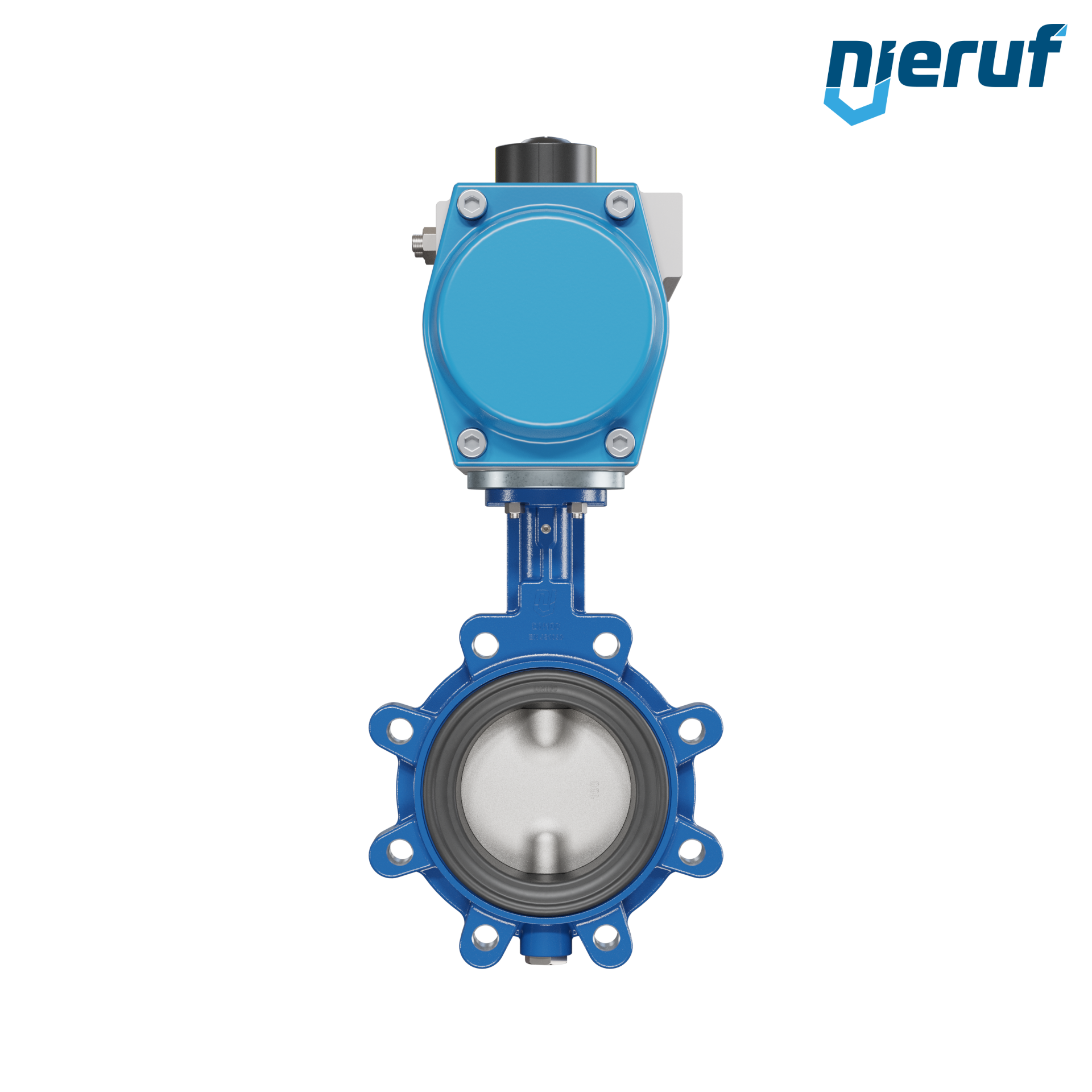 Butterfly valve DN 100 AK02 EPDM DVGW drinking water, WRAS, ACS, W270 pneumatic actuator single acting normally closed