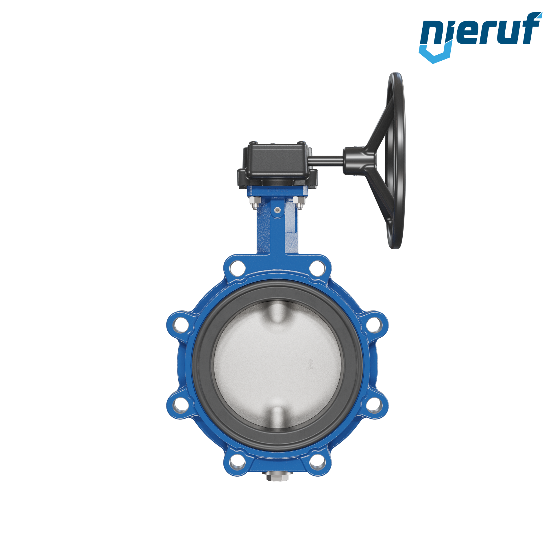 Butterfly valve AK02 DN 150 PN10-PN16 FPM Worm gear