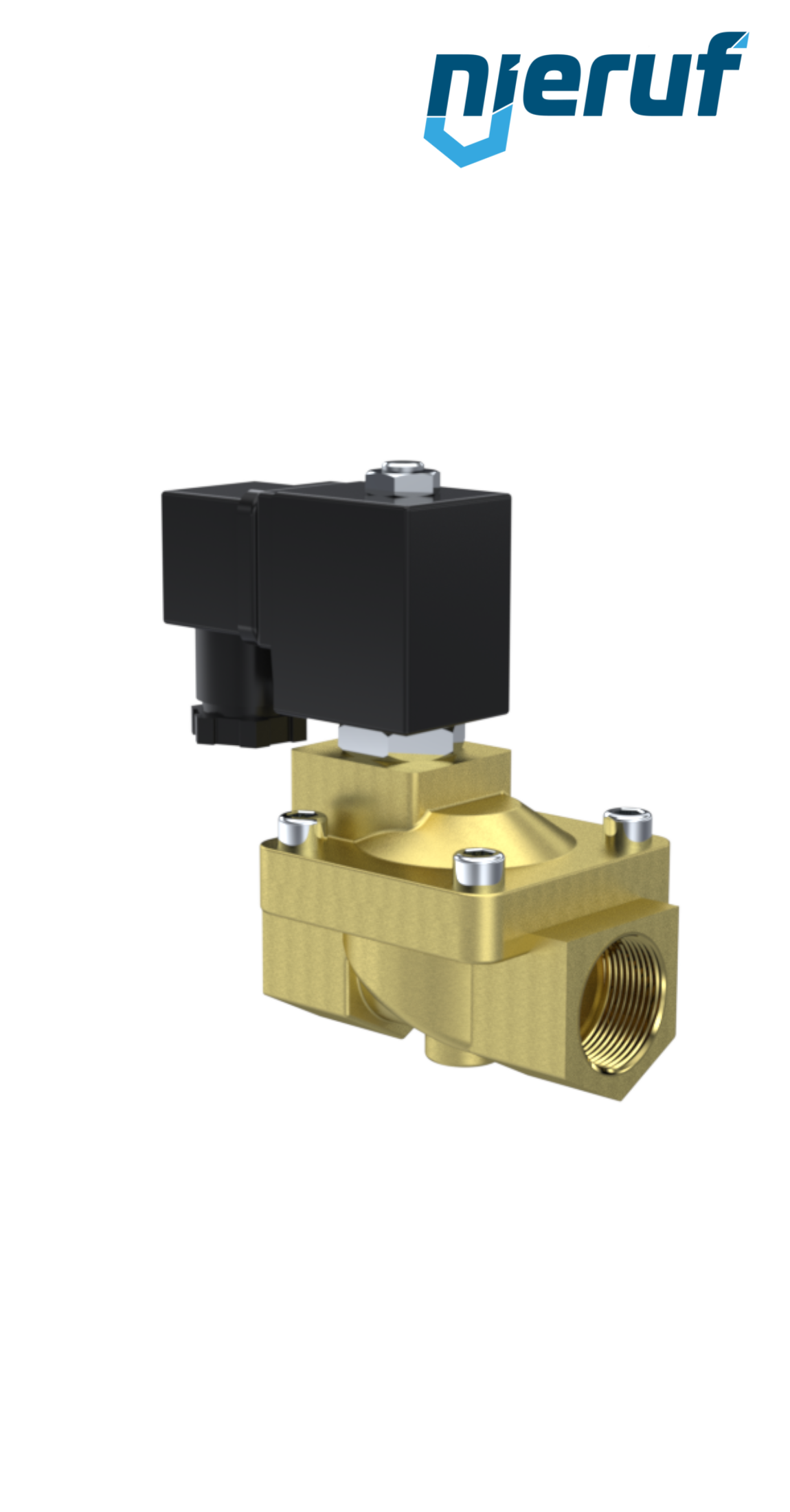 Solenoid valve G 1" Inch brass MV05 FKM 24V DC