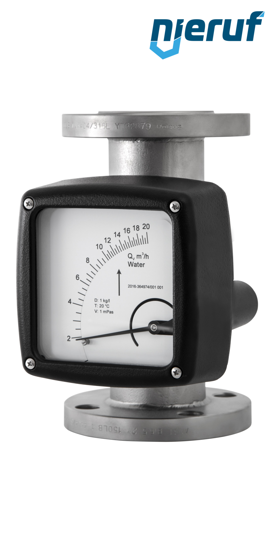 flange area flowmeter DN25 connection 100,0 - 1000,0 l/h pipe DN25 water