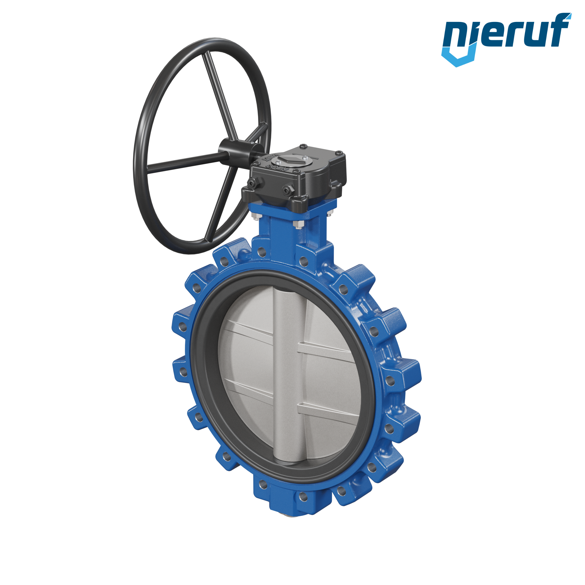 Butterfly valve AK02 DN 350 PN10 DVGW-gas Worm gear