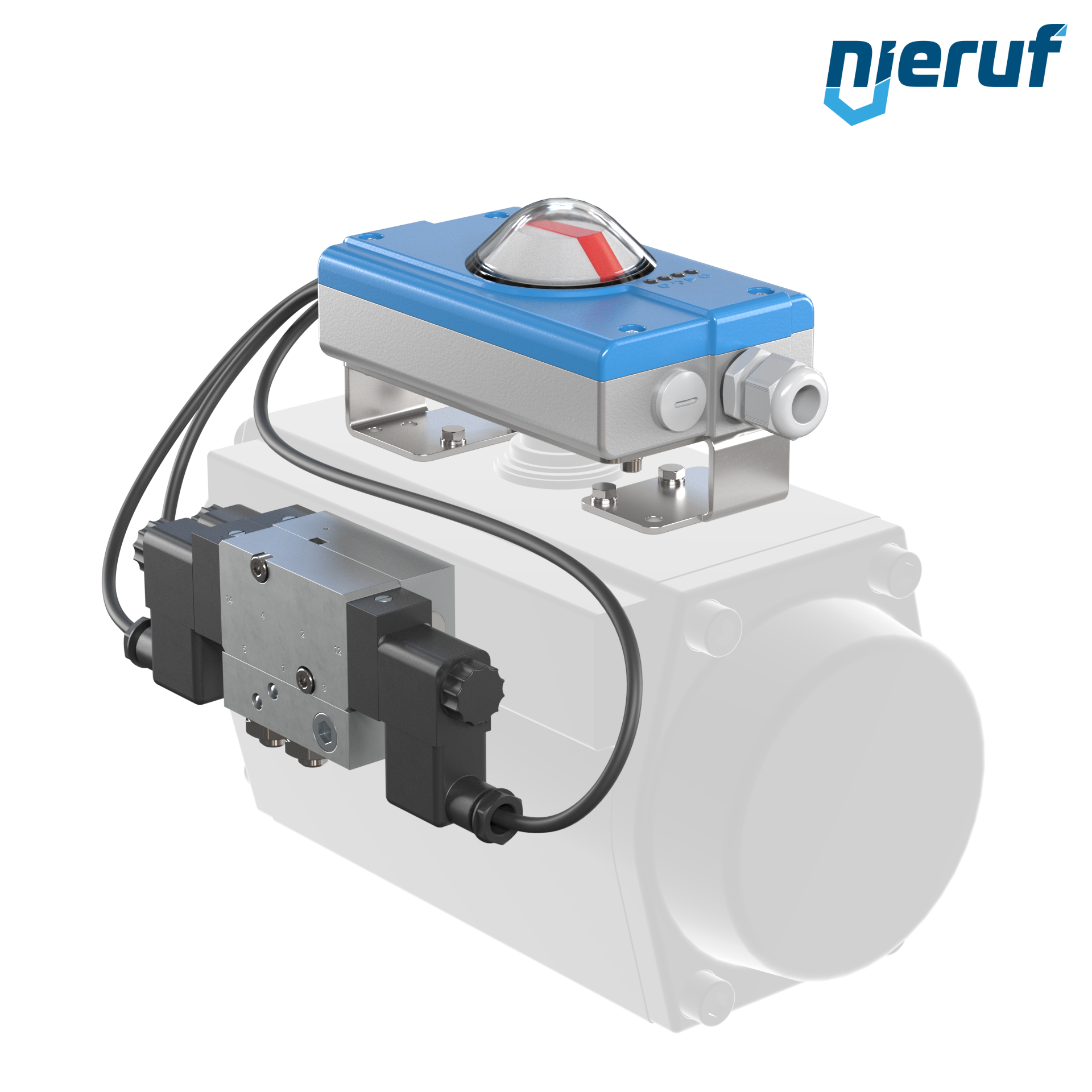 Positioner PS01 for pneumatic actuators single acting air volume more than 5 l