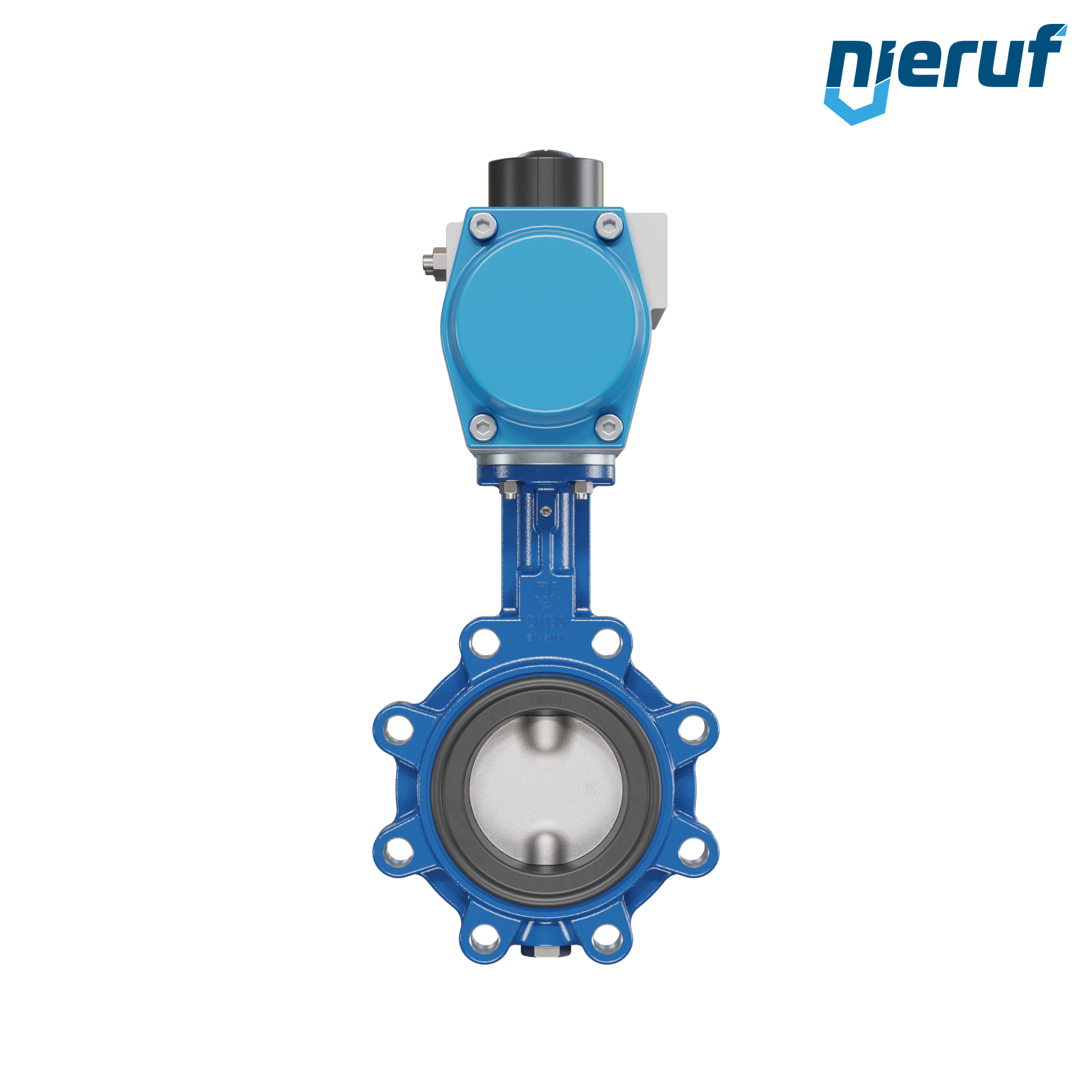 Butterfly valve DN 80 AK02 EPDM DVGW drinking water, WRAS, ACS, W270 pneumatic actuator single acting normally closed