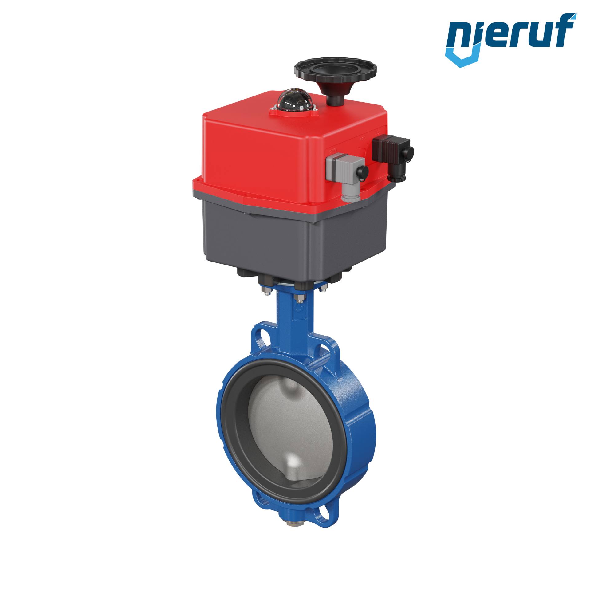 Butterfly valve DN 150 Wafer type electric actuator 24-240V DVGW drinking water