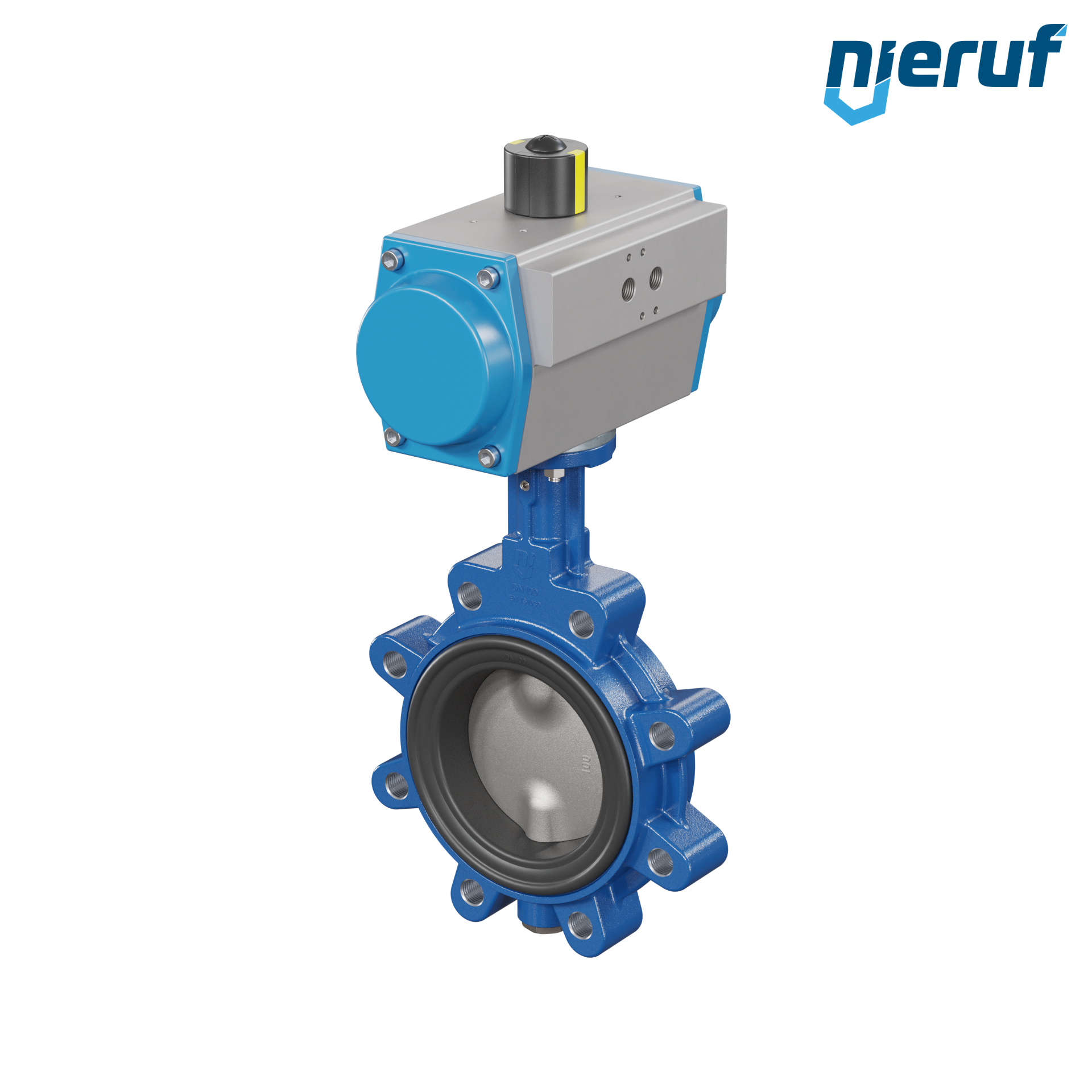 Butterfly valve DN 100 AK02 EPDM DVGW drinking water, WRAS, ACS, W270 pneumatic actuator double acting