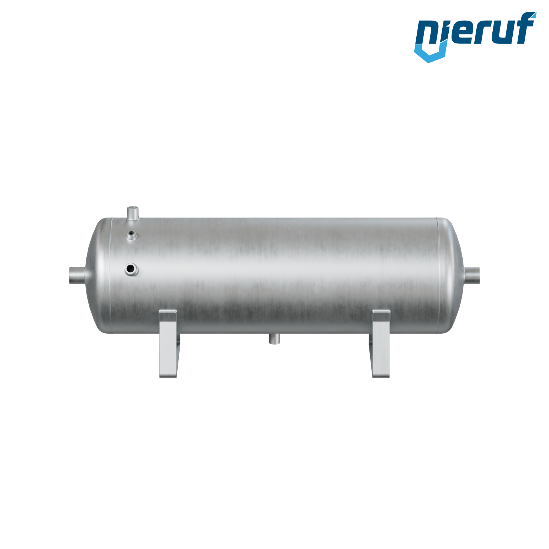 Pressure vessel horizontal BE01 50 liter, 0-11 bar, steel galvanized