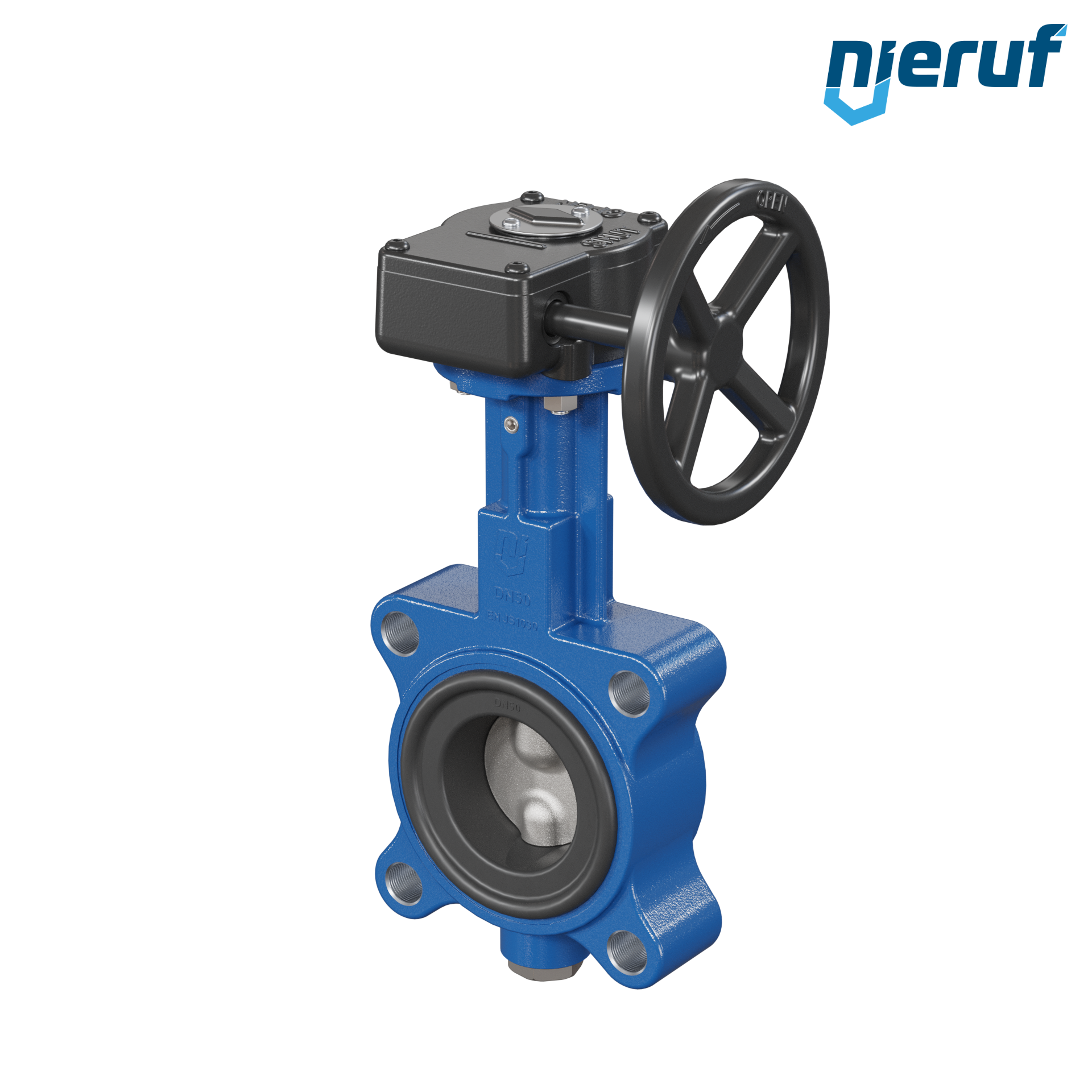 Butterfly valve AK02 DN 50 PN10-PN16 DVGW-water Worm gear