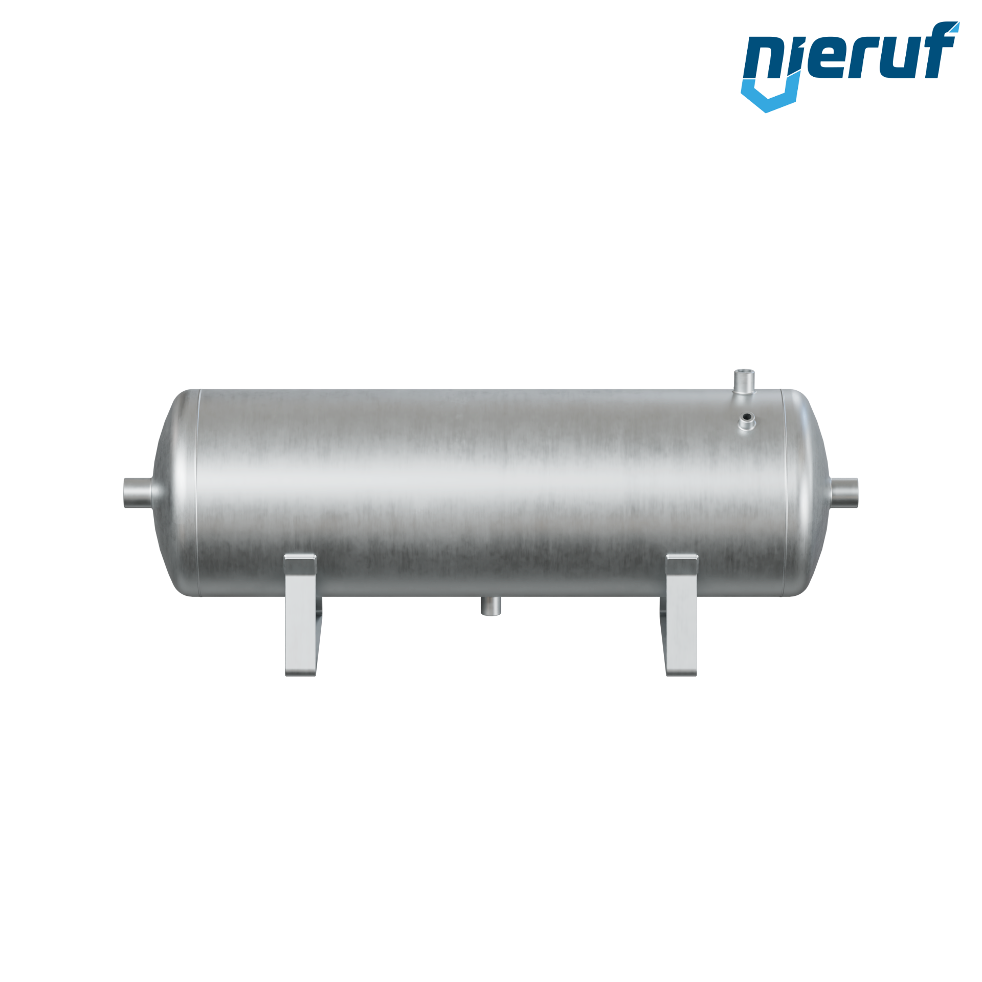 Pressure vessel horizontal BE01 50 liter, 0-16 bar, steel galvanized