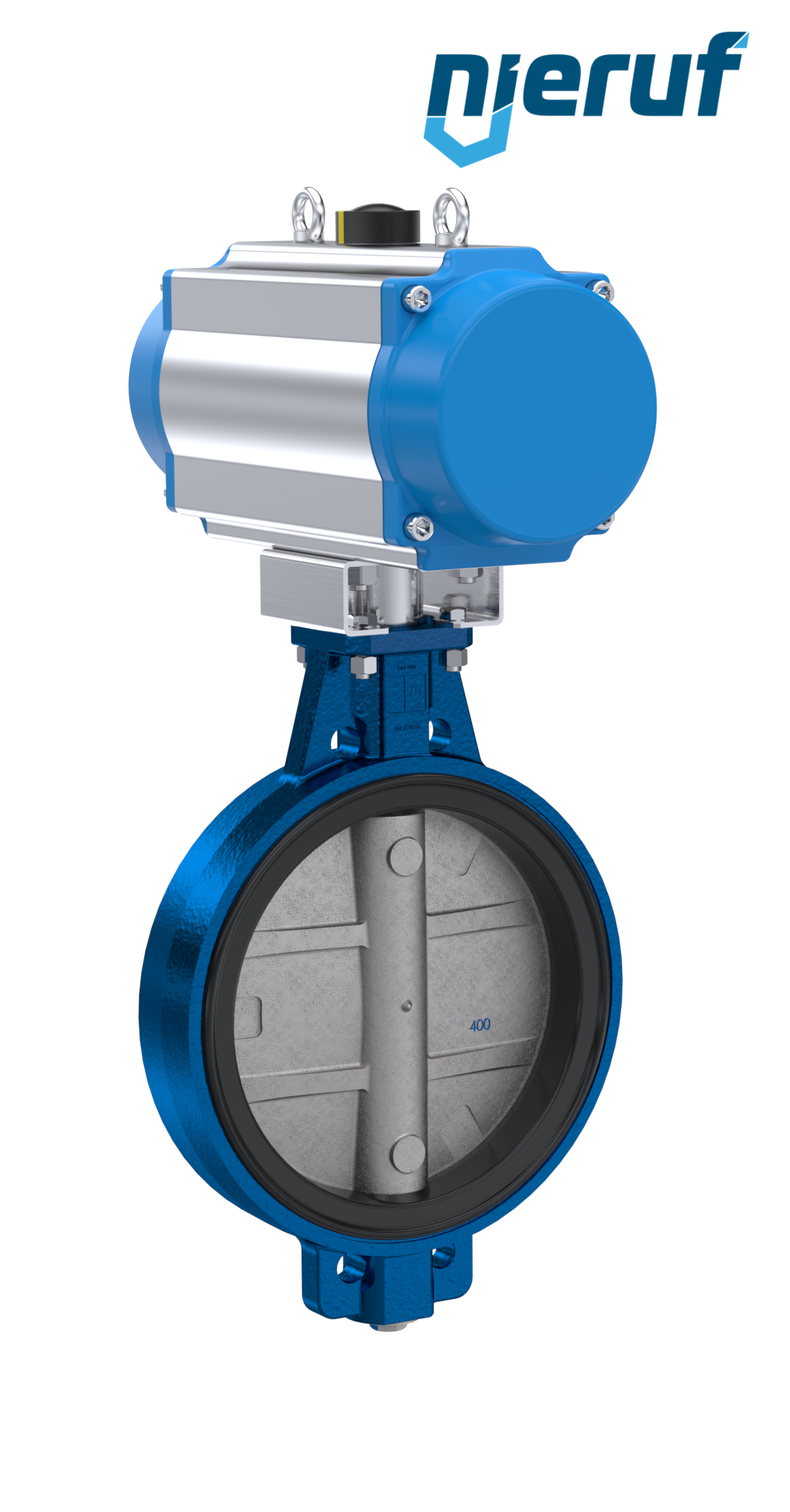 Butterfly valve DN 350 AK01 EPDM high temperature & FDA pneumatic actuator double acting