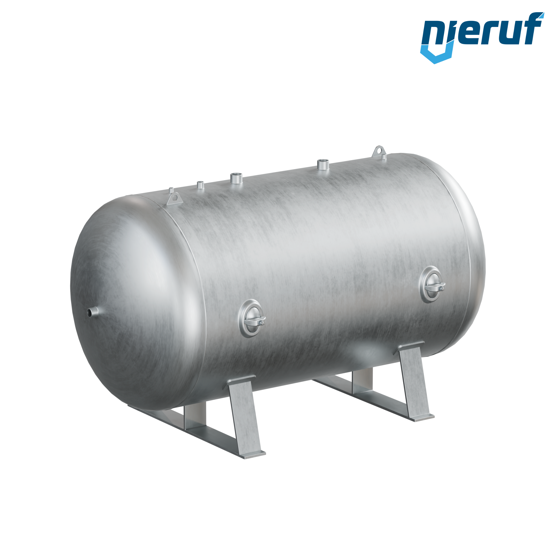 Pressure vessel horizontal BE01 8000 liter, 0-11 bar, steel primed