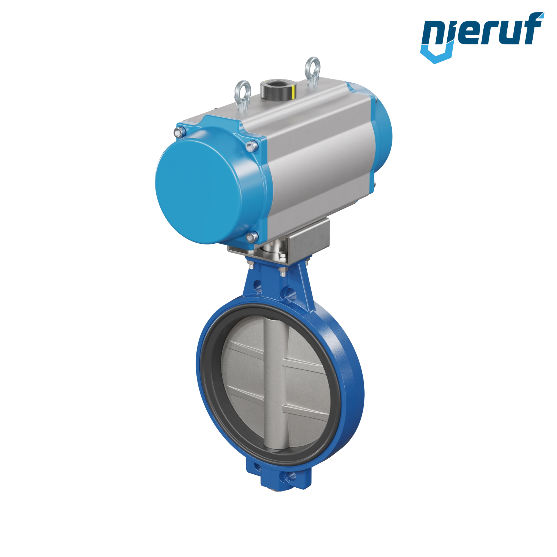 Butterfly valve DN 350 AK01 EPDM high temperature & FDA pneumatic actuator single acting normally closed