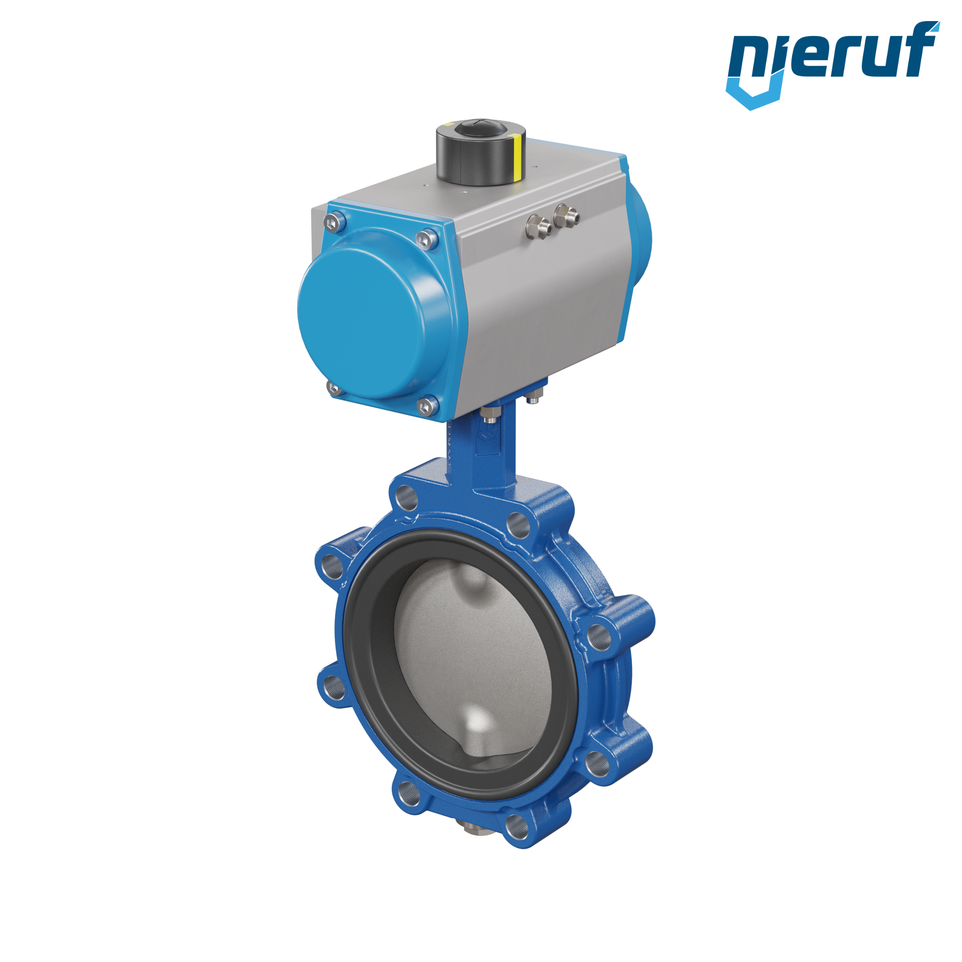 Butterfly valve DN 150 AK02 FPM pneumatic actuator double acting