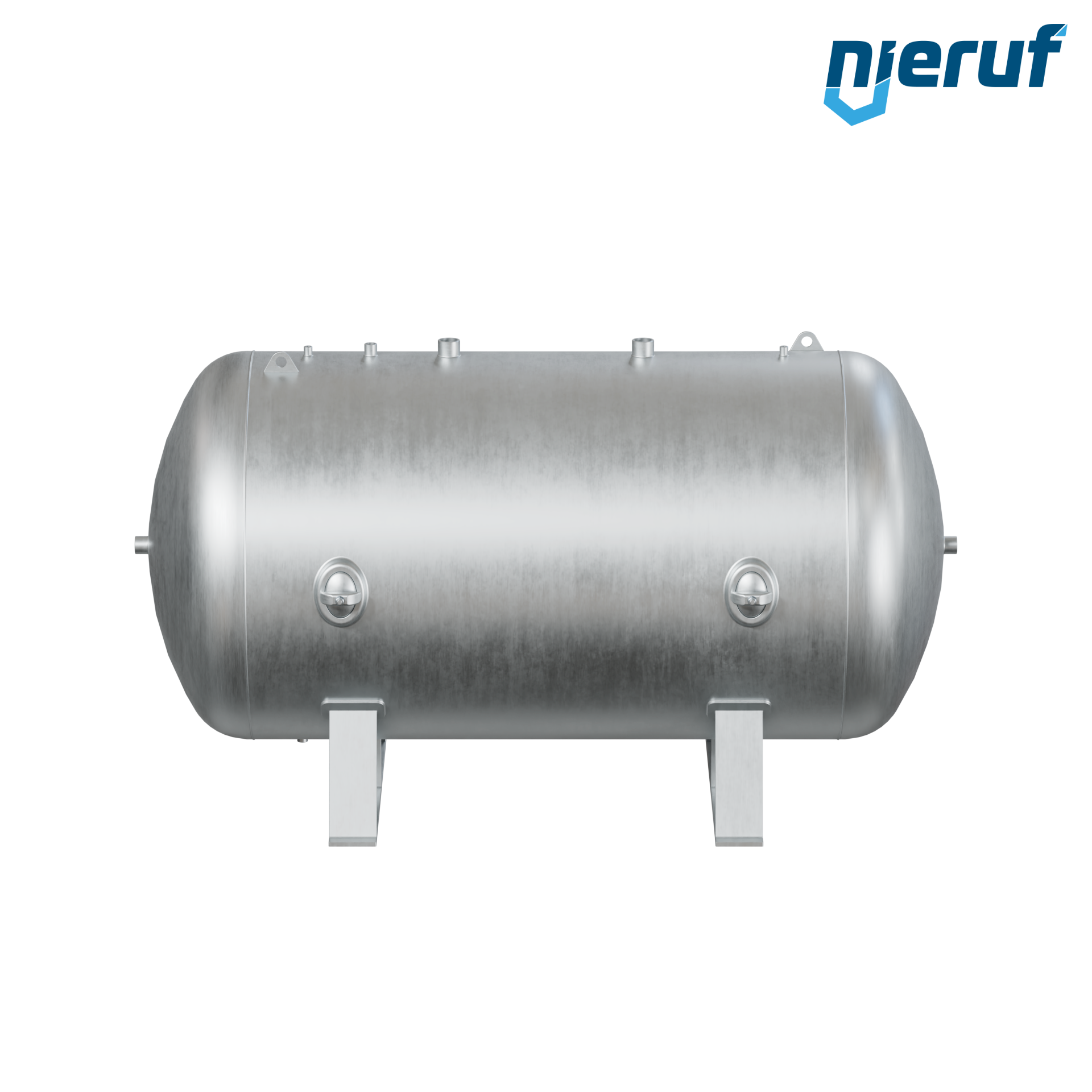 Pressure vessel horizontal BE01 8000 liter, 0-11 bar, steel primed