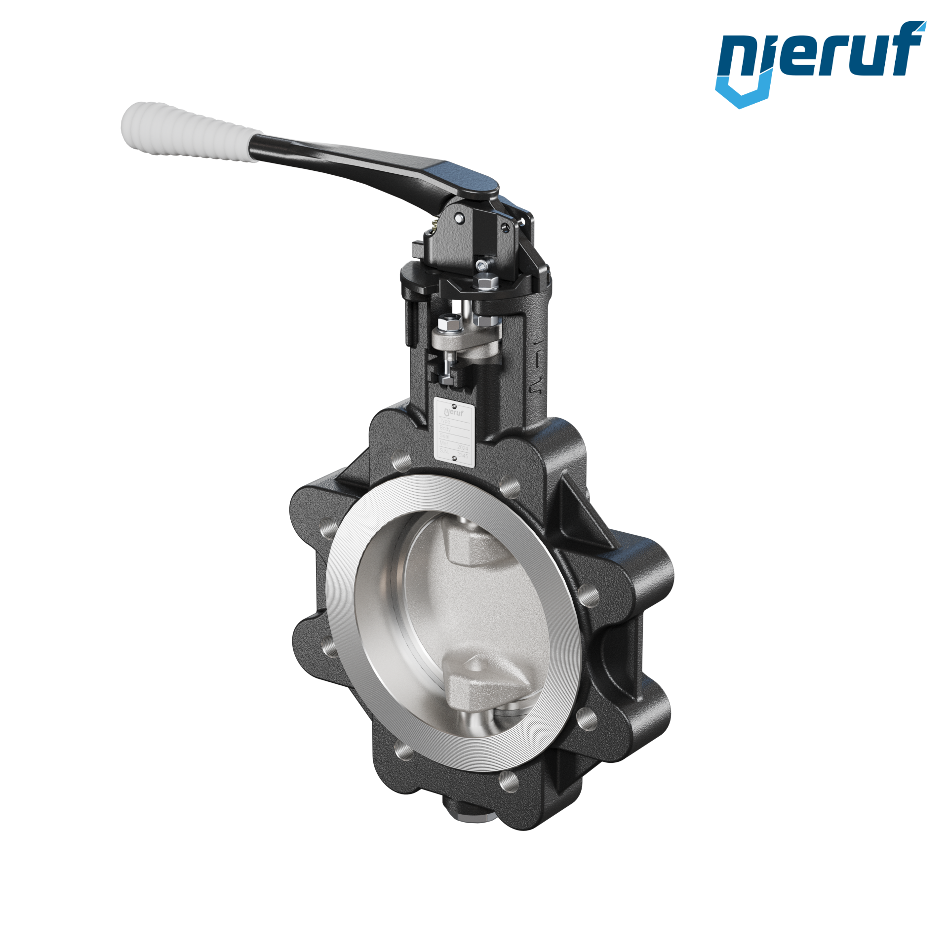 Double offset butterfly-valve AK12 DN 125 ANSI150 lever