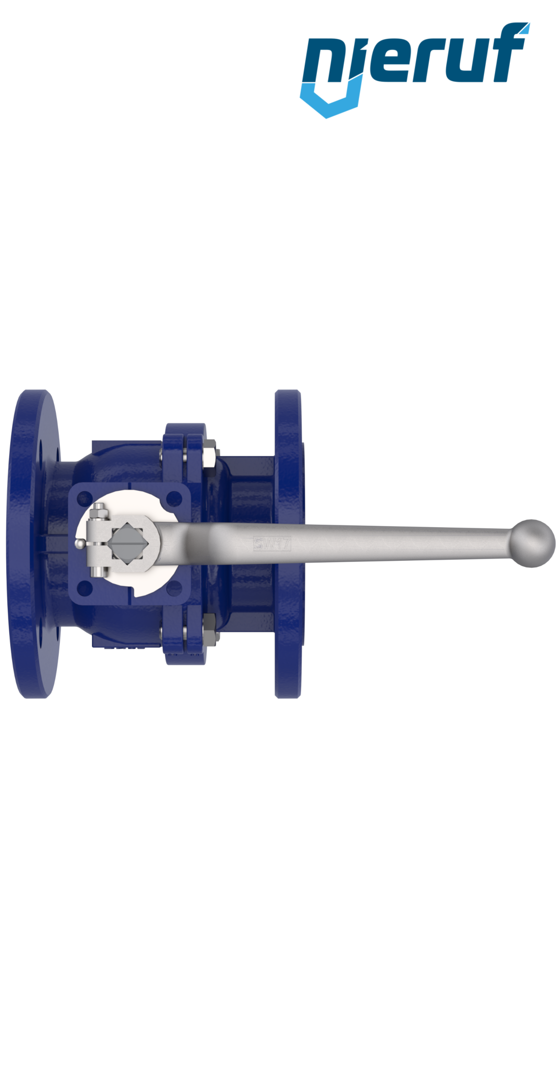 Steam-flange ball valve FK12 DN50 PN40 made of carbon steel 1.0619