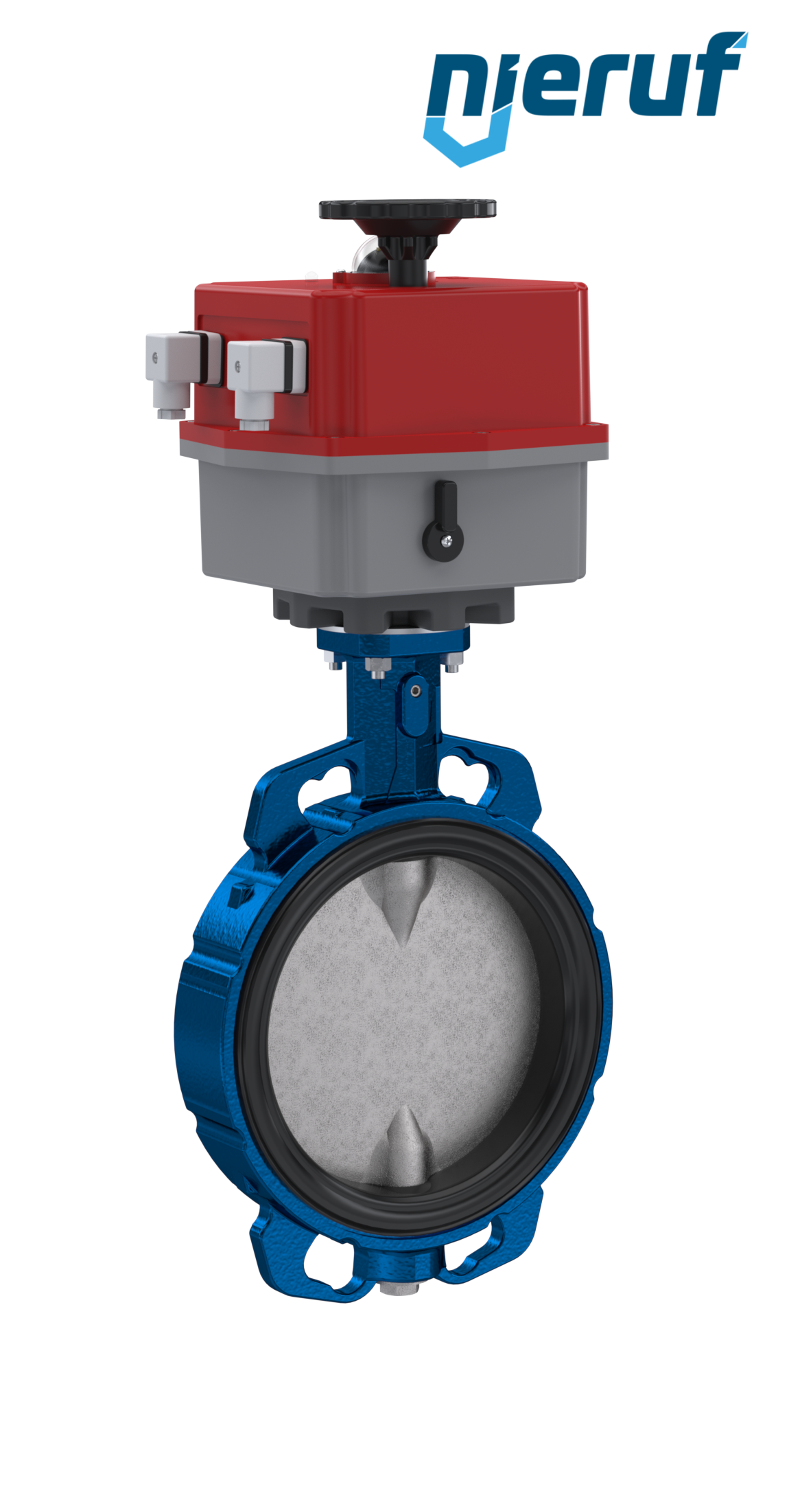 Butterfly valve DN 200 Wafer type electric actuator 24-240V FDA