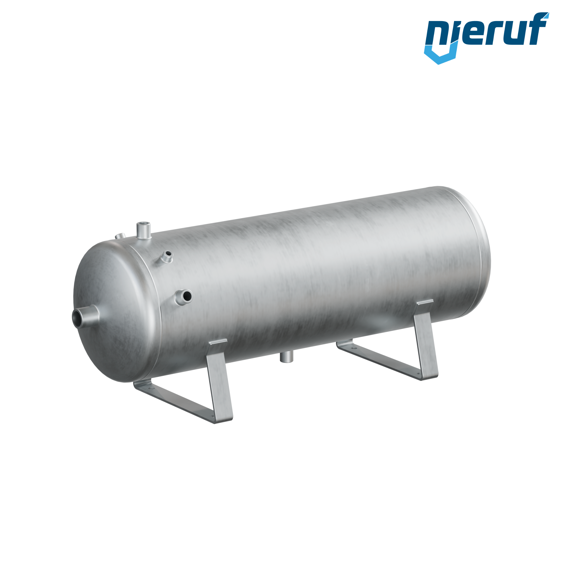 Pressure vessel horizontal BE01 50 liter, 0-11 bar, steel galvanized