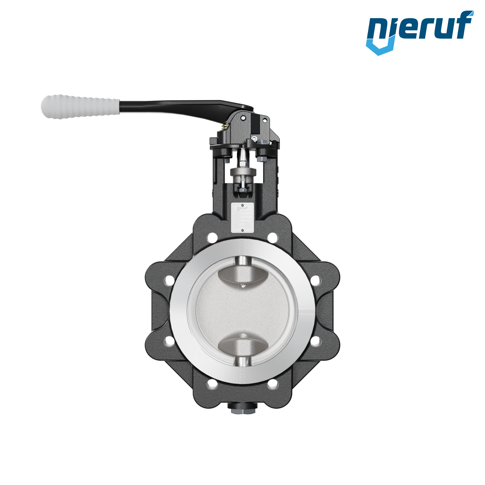 Double offset butterfly-valve AK12 DN 125 PN10-PN16 lever