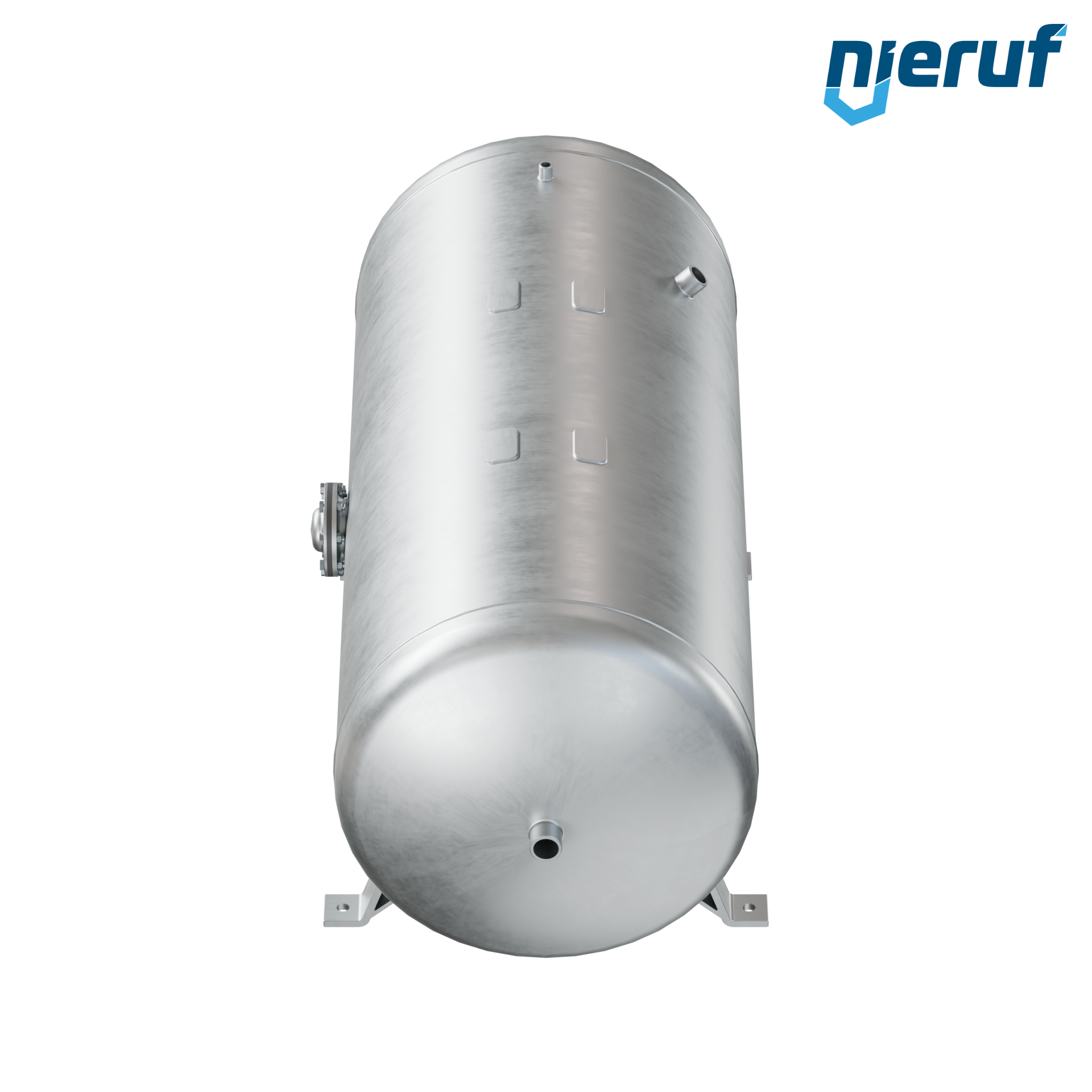 Vacuum vessel horizontal BE03 750 liter, -1-3 bar, steel primed