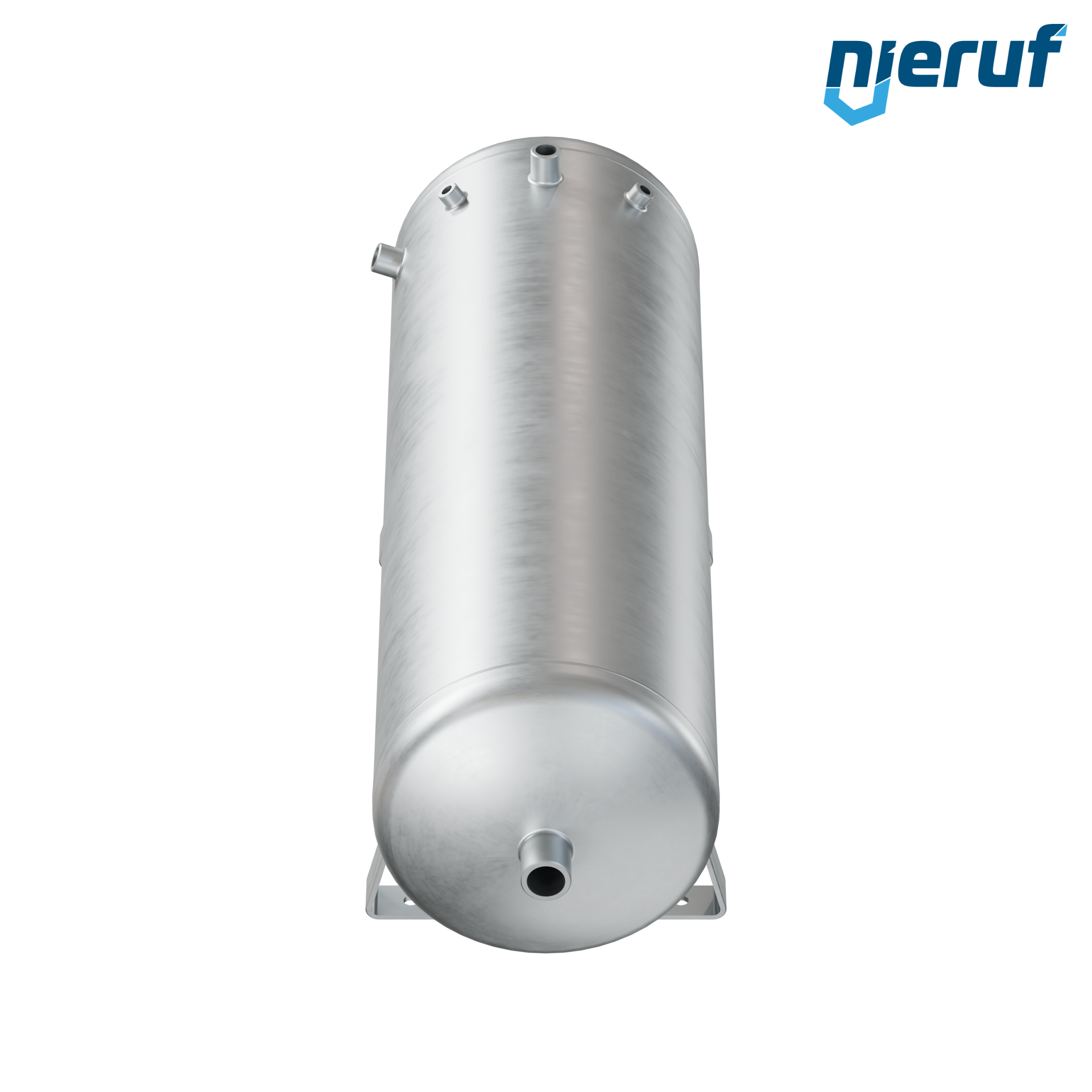 Pressure vessel horizontal BE01 50 liter, 0-16 bar, steel primed