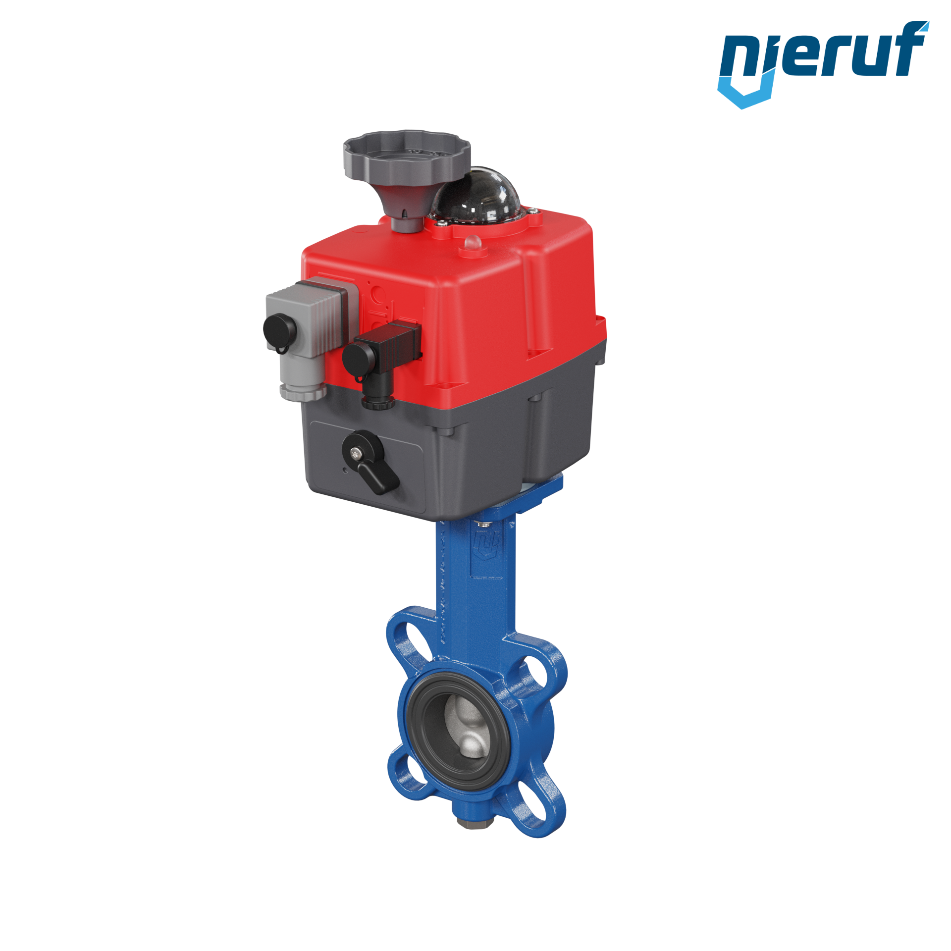 Butterfly valve DN 32 Wafer type electric actuator 24-240V DVGW drinking water