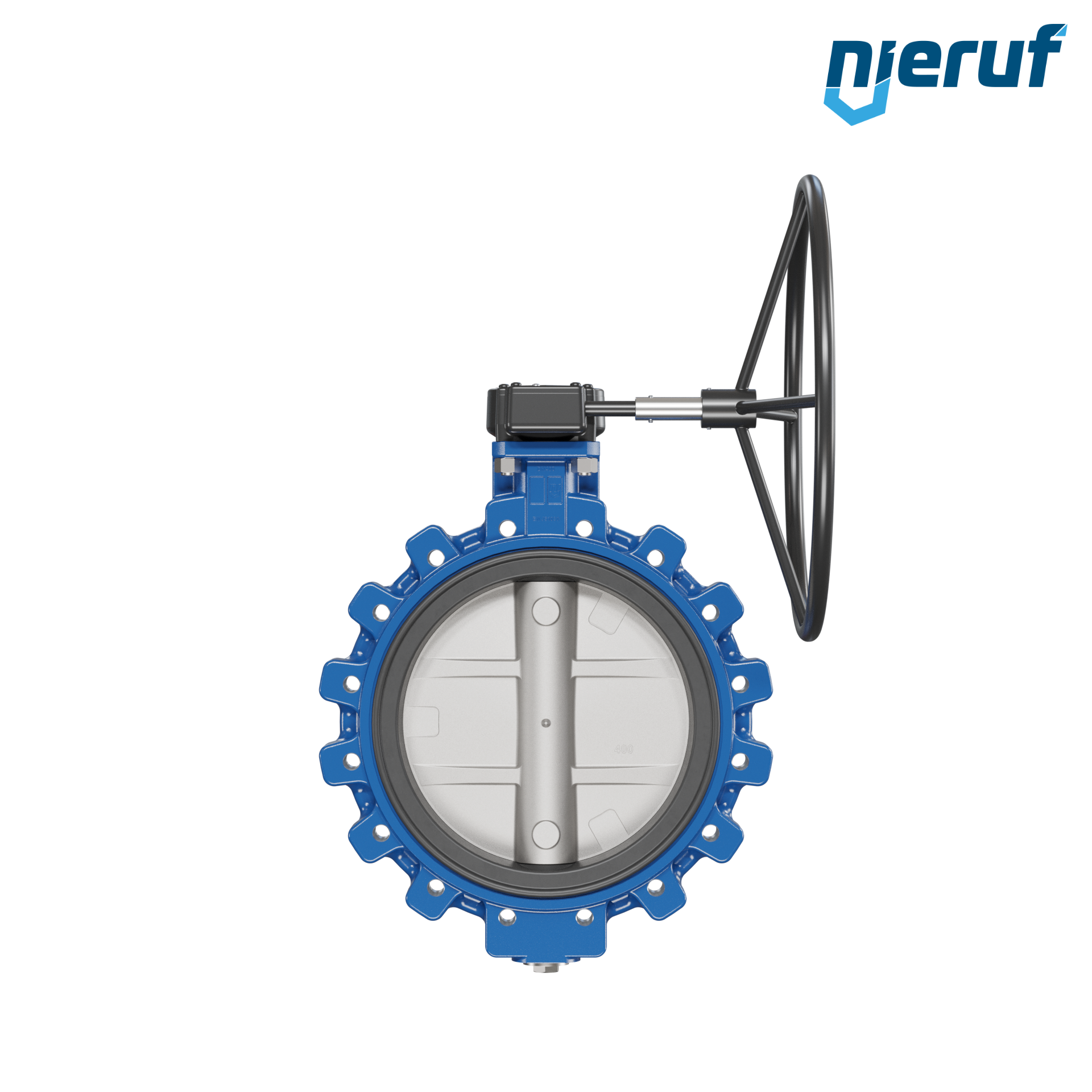 Butterfly valve AK02 DN 400 PN10 DVGW-gas Worm gear