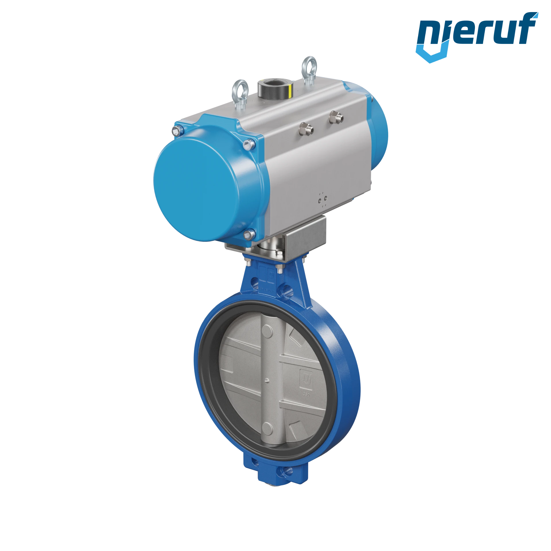 Butterfly valve DN 350 AK01 EPDM high temperature & FDA pneumatic actuator single acting normally closed