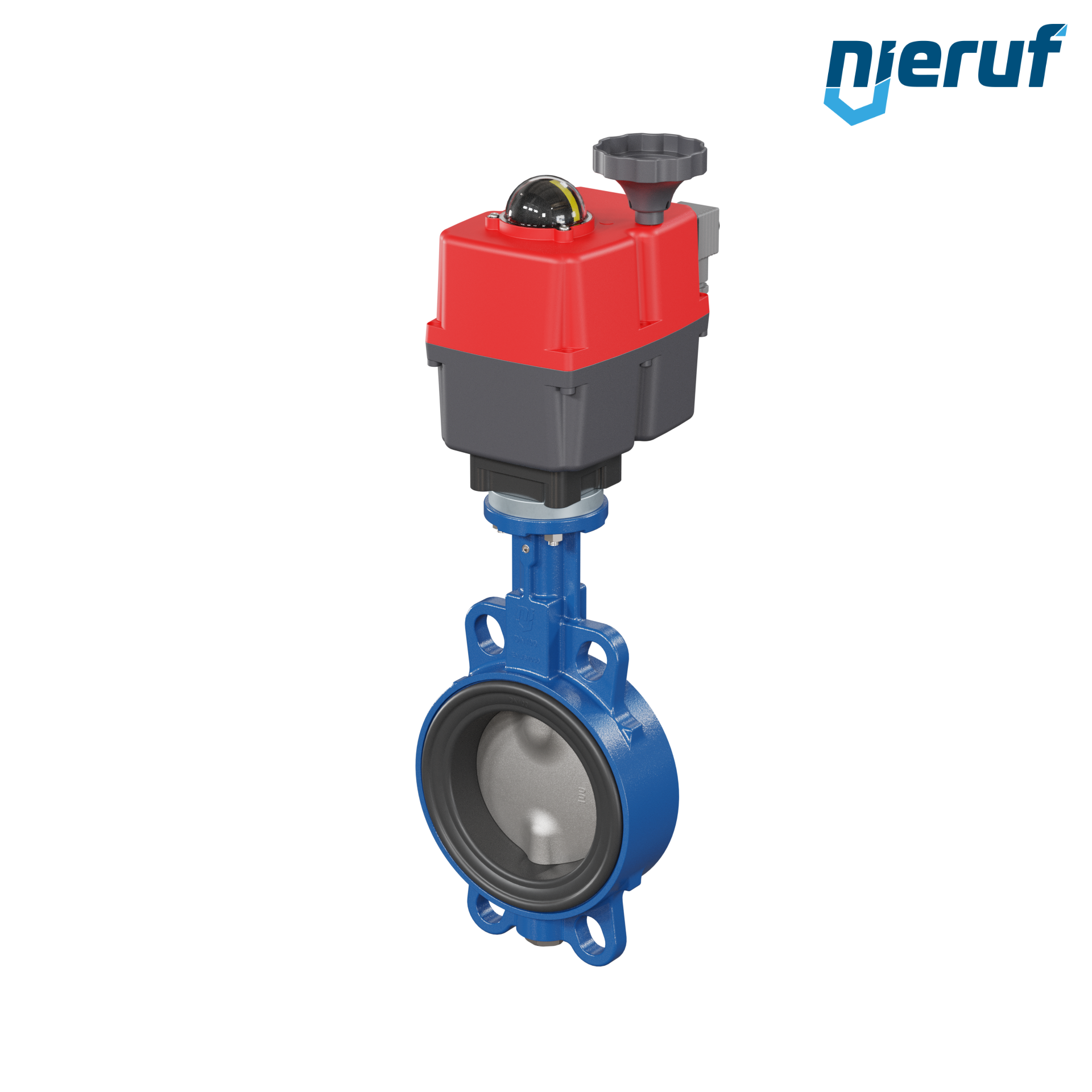 Butterfly valve DN 100 Wafer type electric actuator 24-240V DVGW drinking water