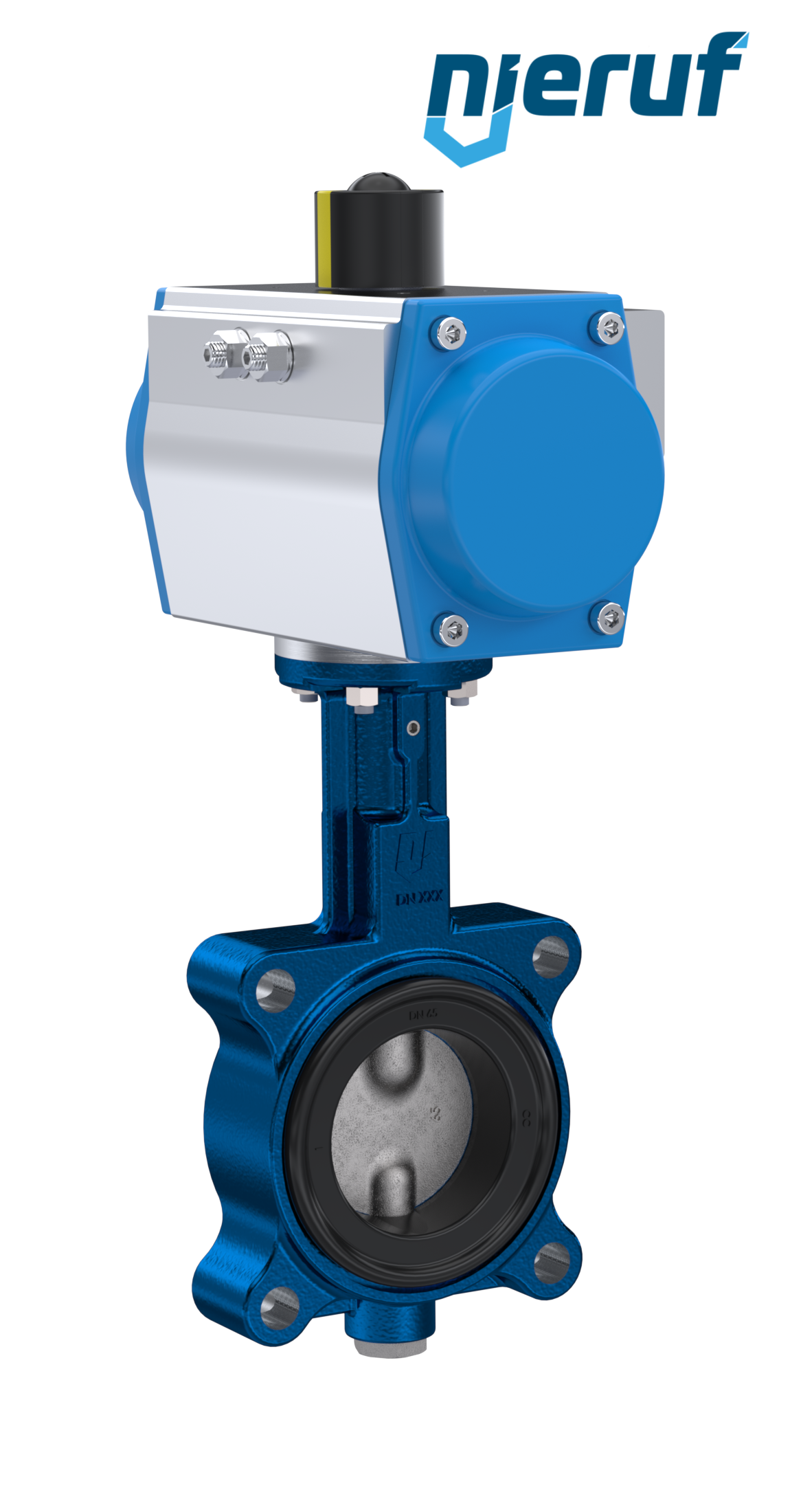 Butterfly valve DN 32 AK02 EPDM high temperature & FDA pneumatic actuator single acting normally closed