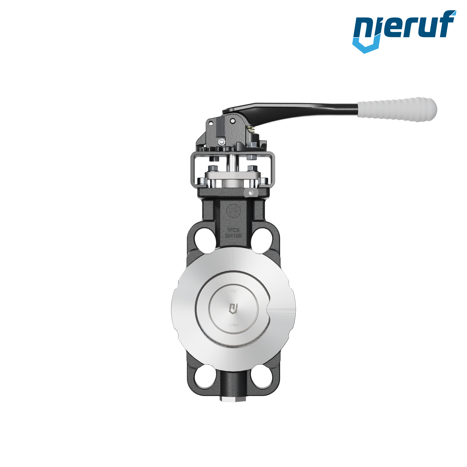 Double offset butterfly-valve AK11 DN 100 PN10-40 ANSI150-300 lever