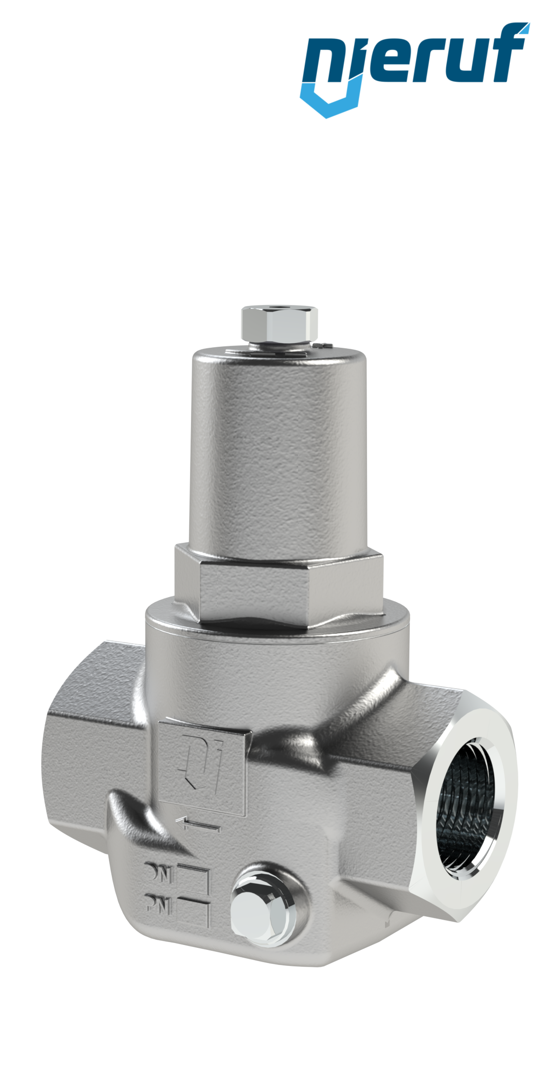 steam pressure reducing valve 1" Inch NPT DM21 stainless steel PTFE / EPDM / FEPM 4.0 - 10.0 bar