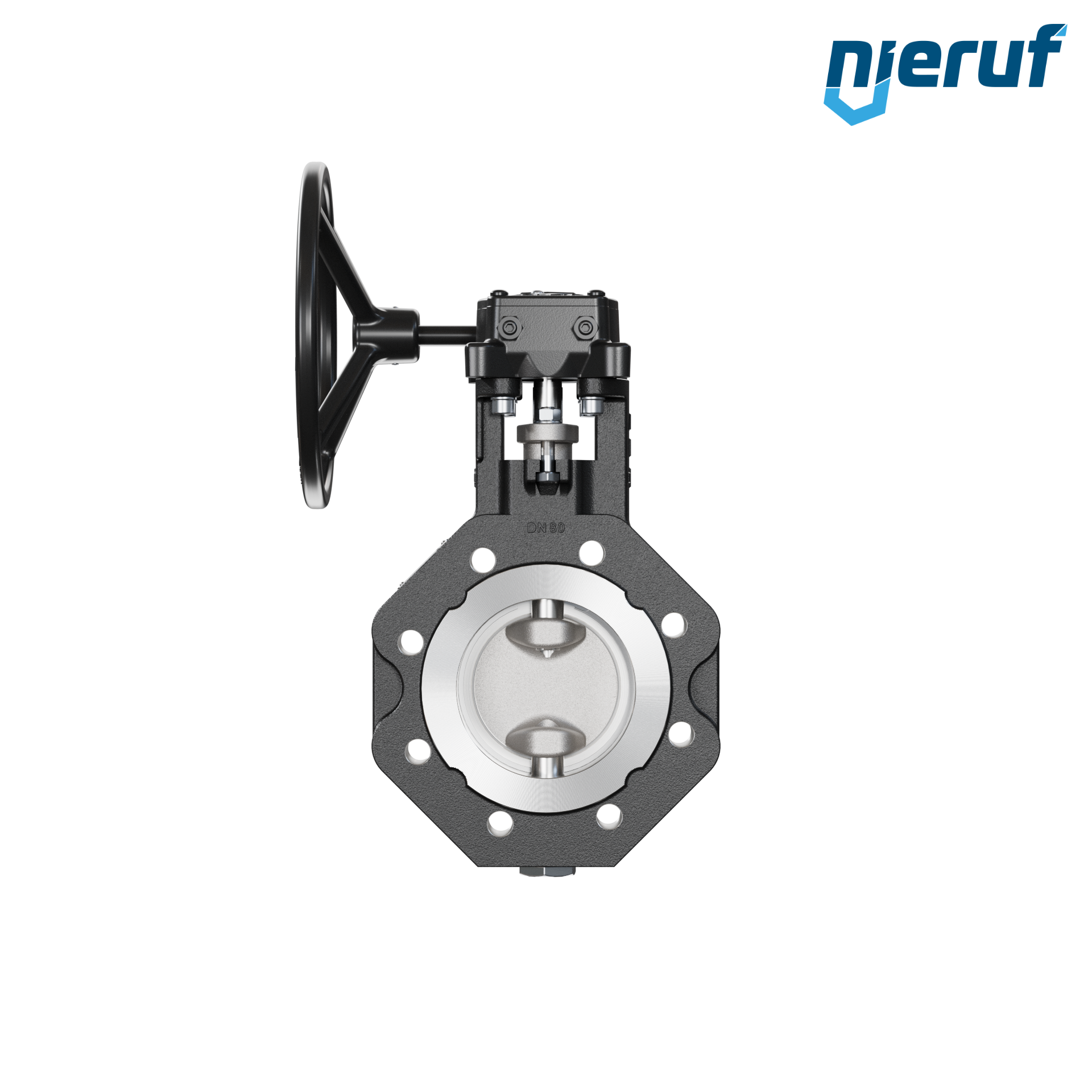 Double offset butterfly-valve AK12 DN 80 ANSI150 worm gear