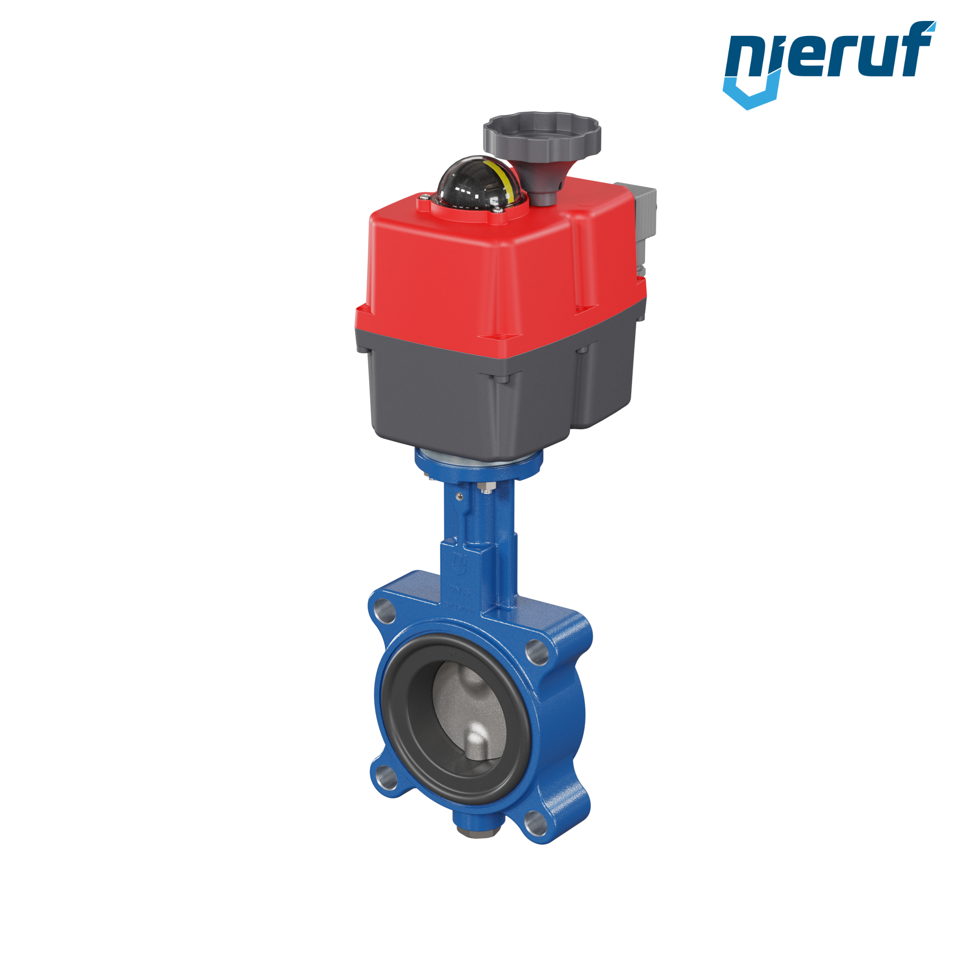 Butterfly valve DN 65 Lug type electric actuator 24-240V DVGW gas