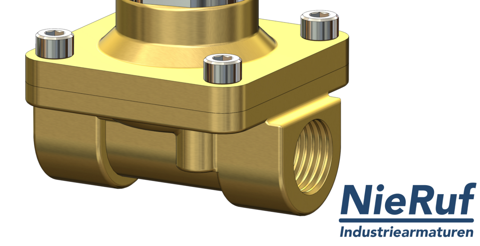 Solenoid valve DN16 G 3/8" Inch brass NO - normally open 24V DC