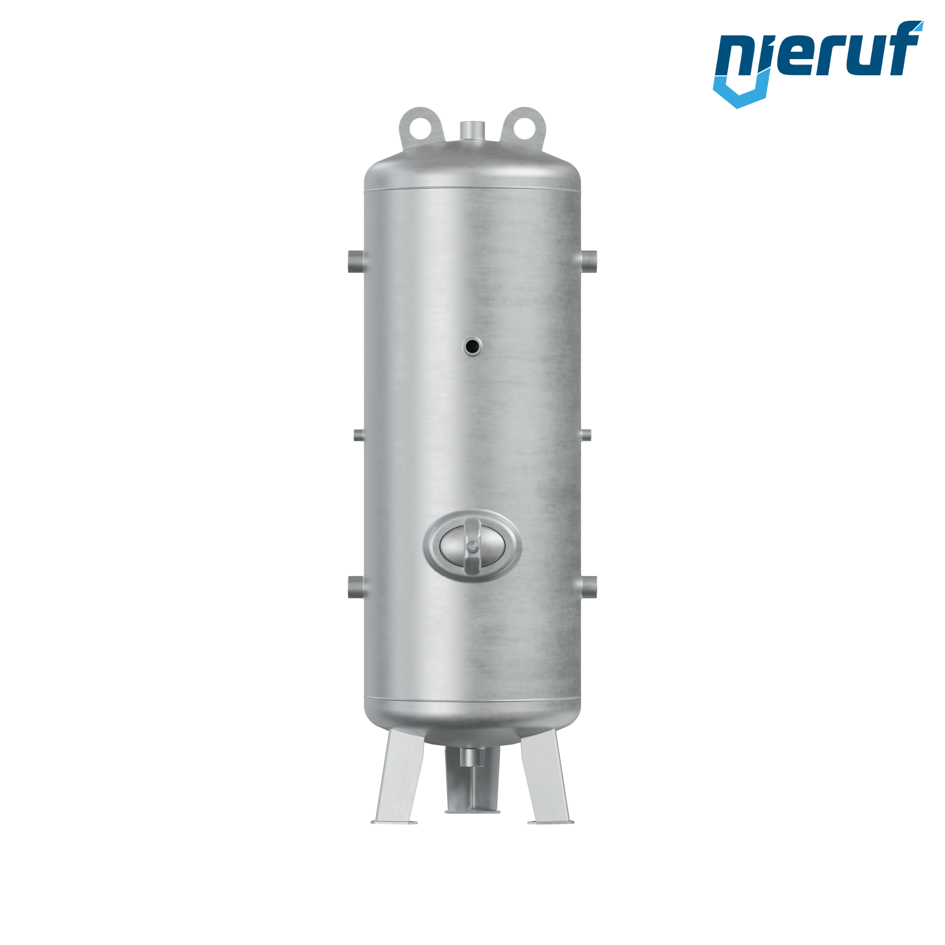 Vacuum vessel vertical BE03 250 liter, -1-3 bar, steel primed