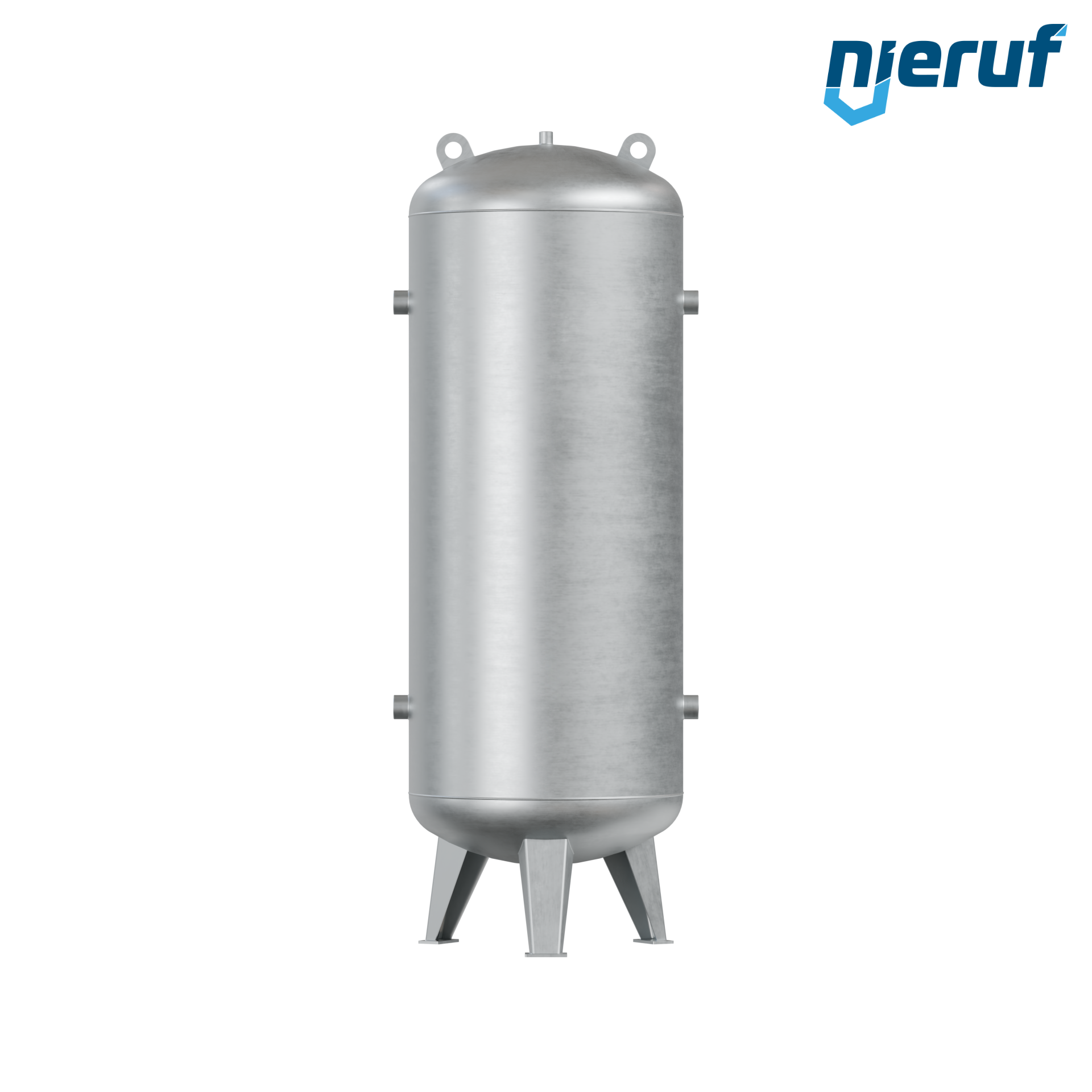 High pressure vessel BE02 1000 liter vertical, 0-31 bar, steel primed