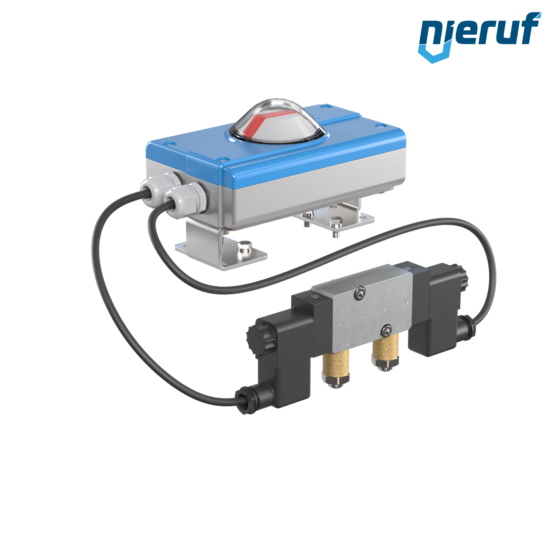 Positioner PS01 for pneumatic actuators double acting air volume more than 5 l