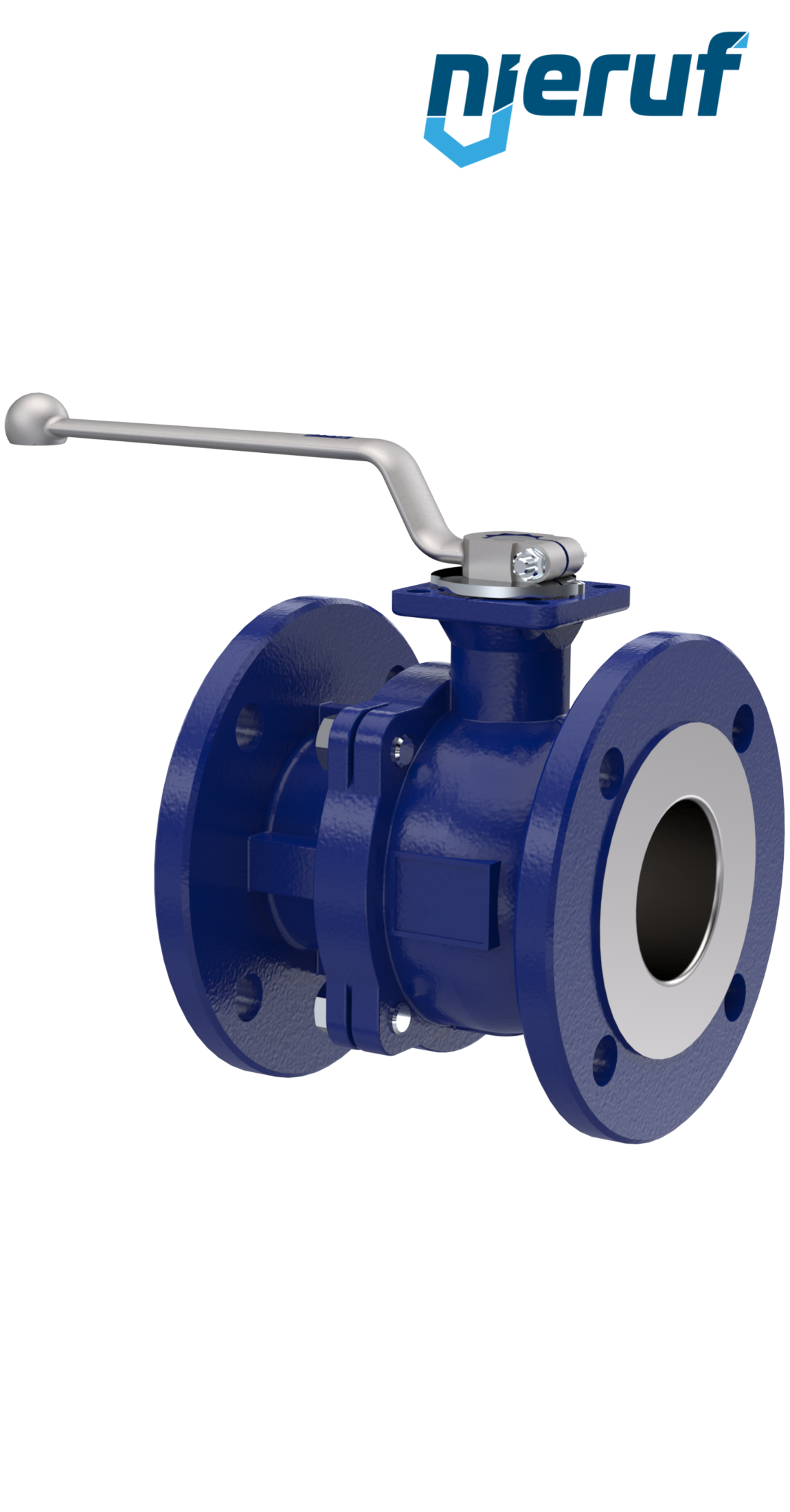 flange ball valve FK12 DN40 PN40 made of carbon steel 1.0619