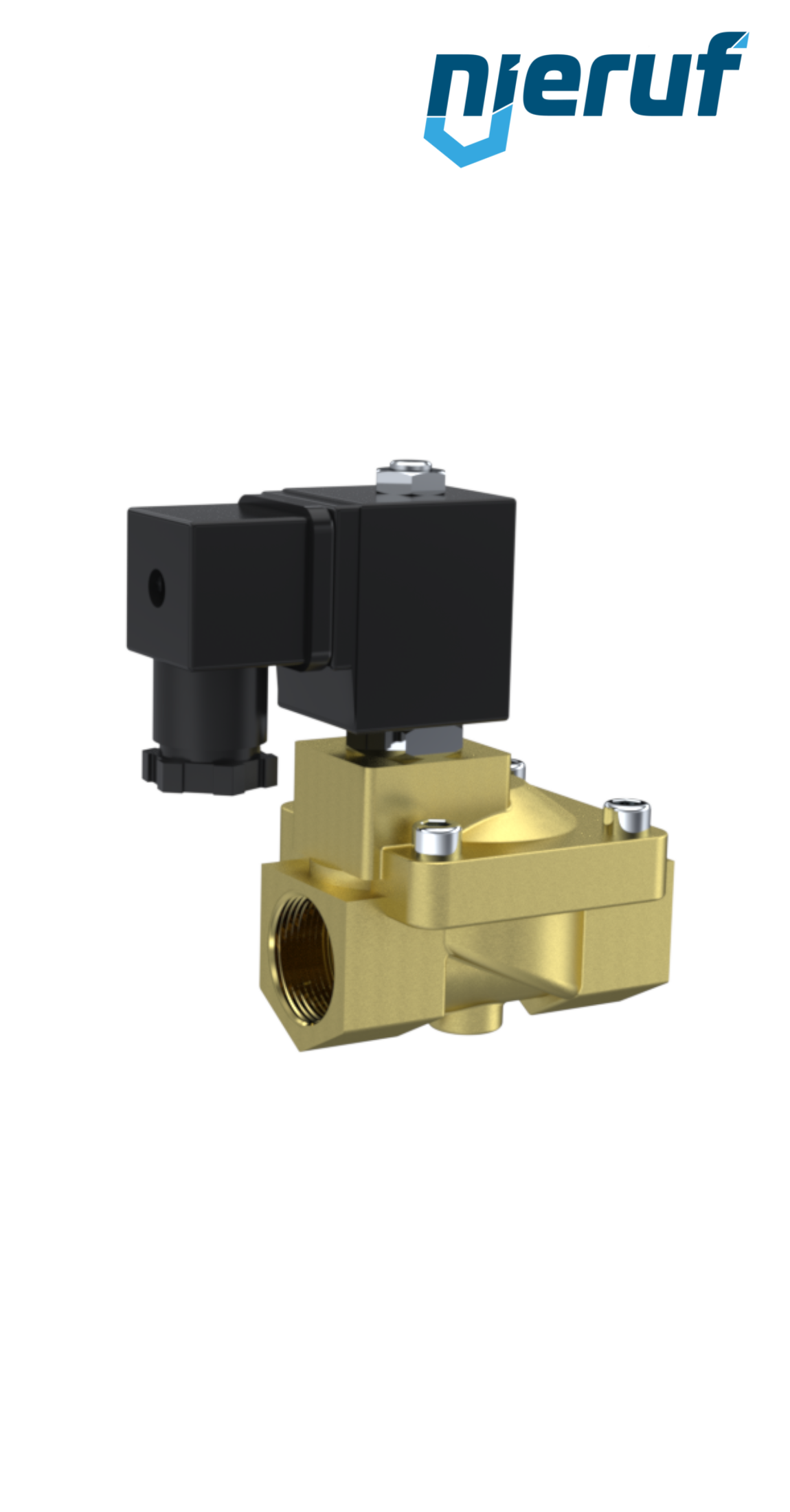 Solenoid valve G 1" Inch brass MV05 FKM 24V DC