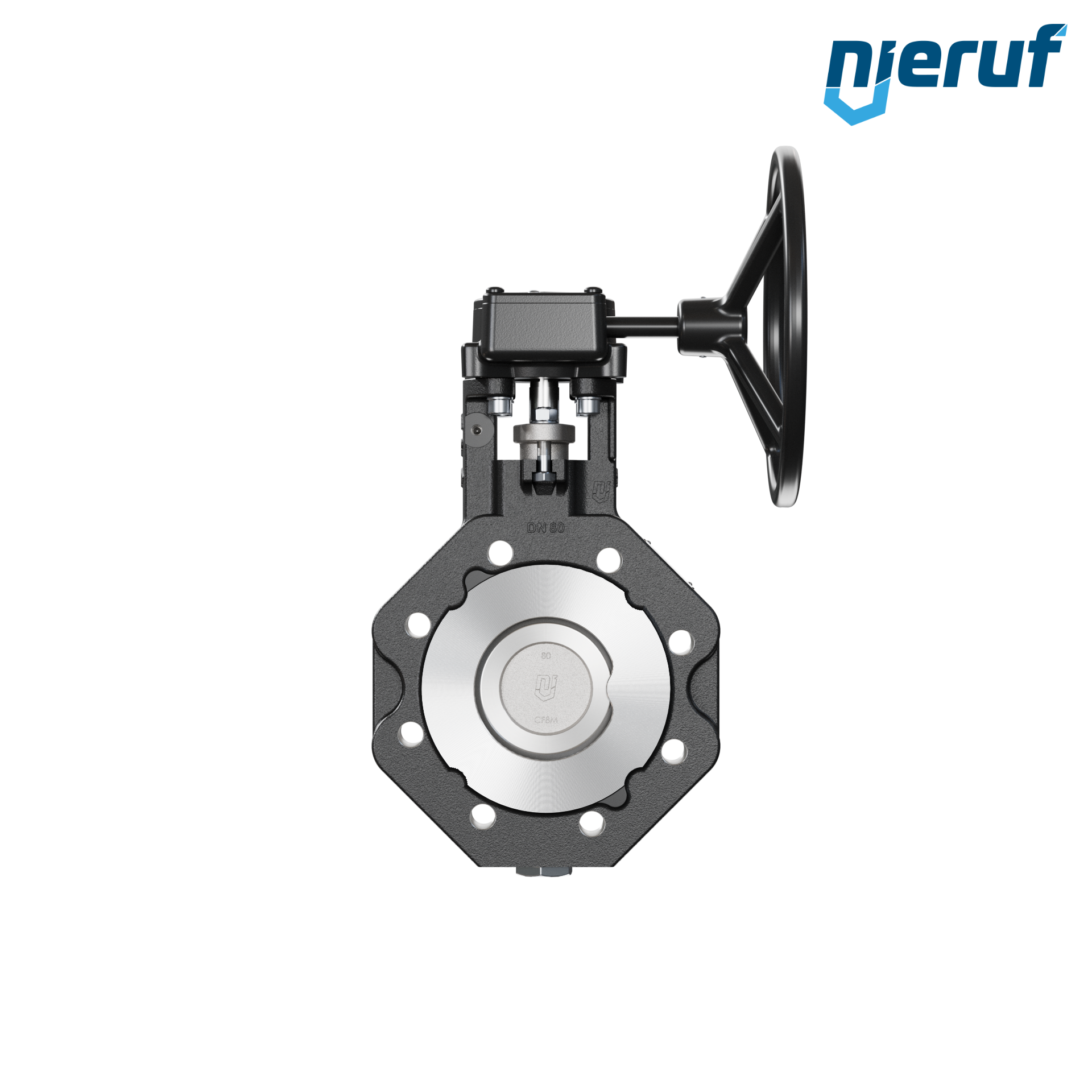 Double offset butterfly-valve AK12 DN 80 ANSI150 worm gear