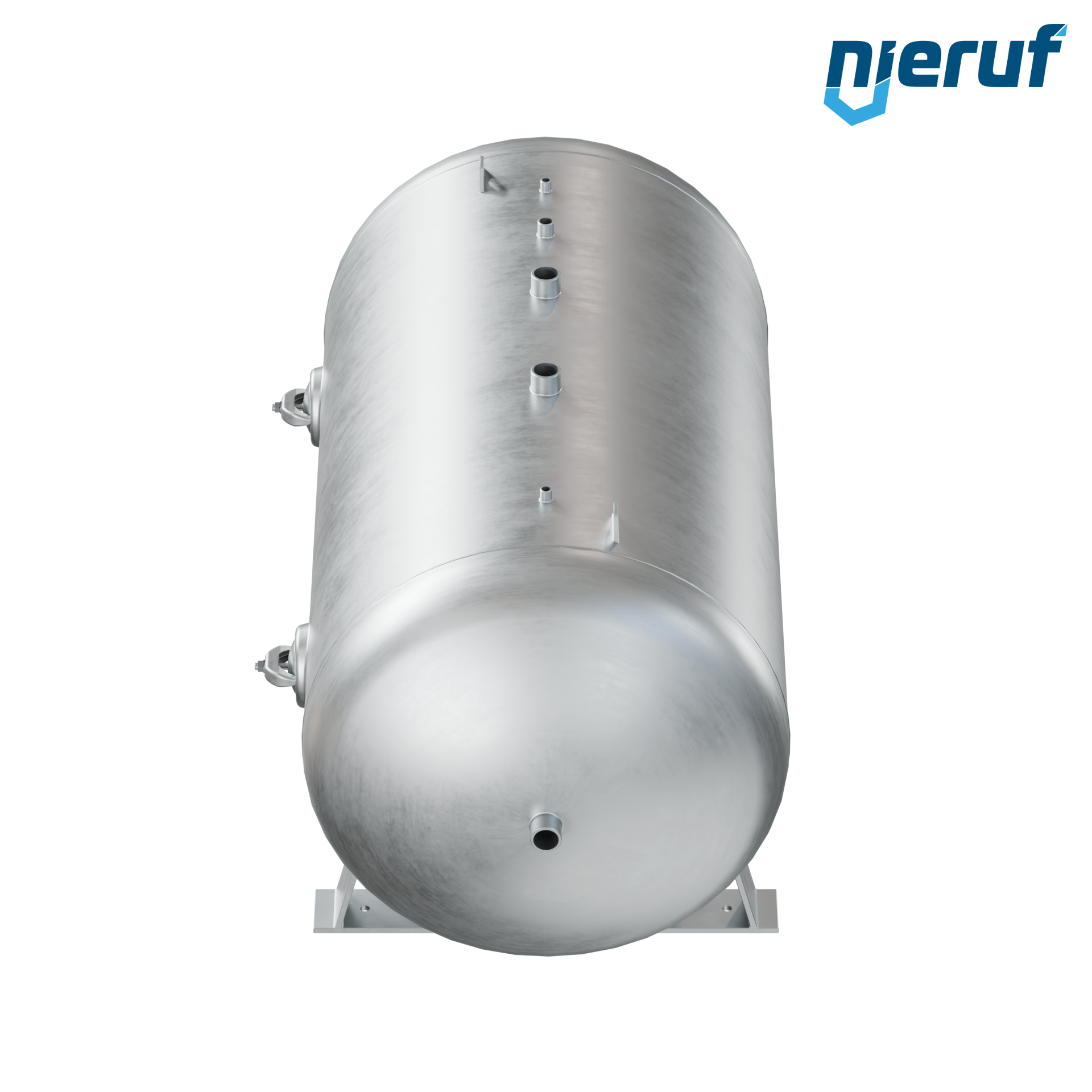 High pressure vessel horizontal BE02 2000 liter, 0-36 bar, steel primed