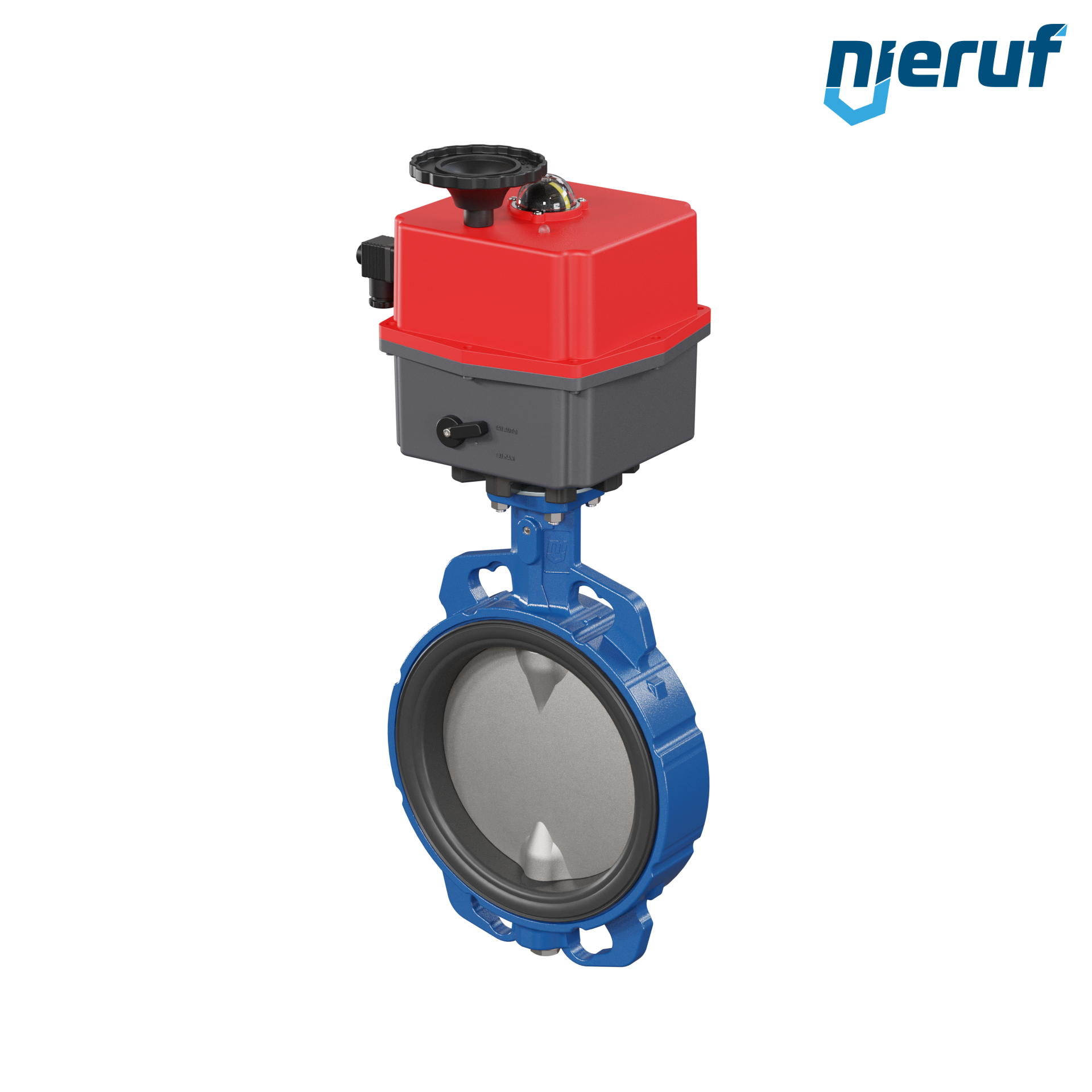 Butterfly valve DN 200 Wafer type electric actuator 24-240V DVGW drinking water