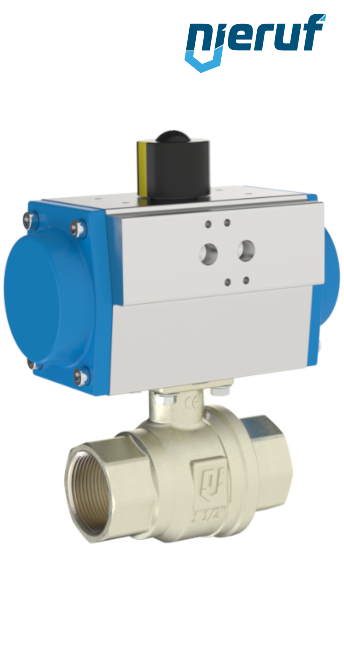 automatic ball valves DN32 - 1 1/4" inch pneumatic actuator single acting normally open PK01