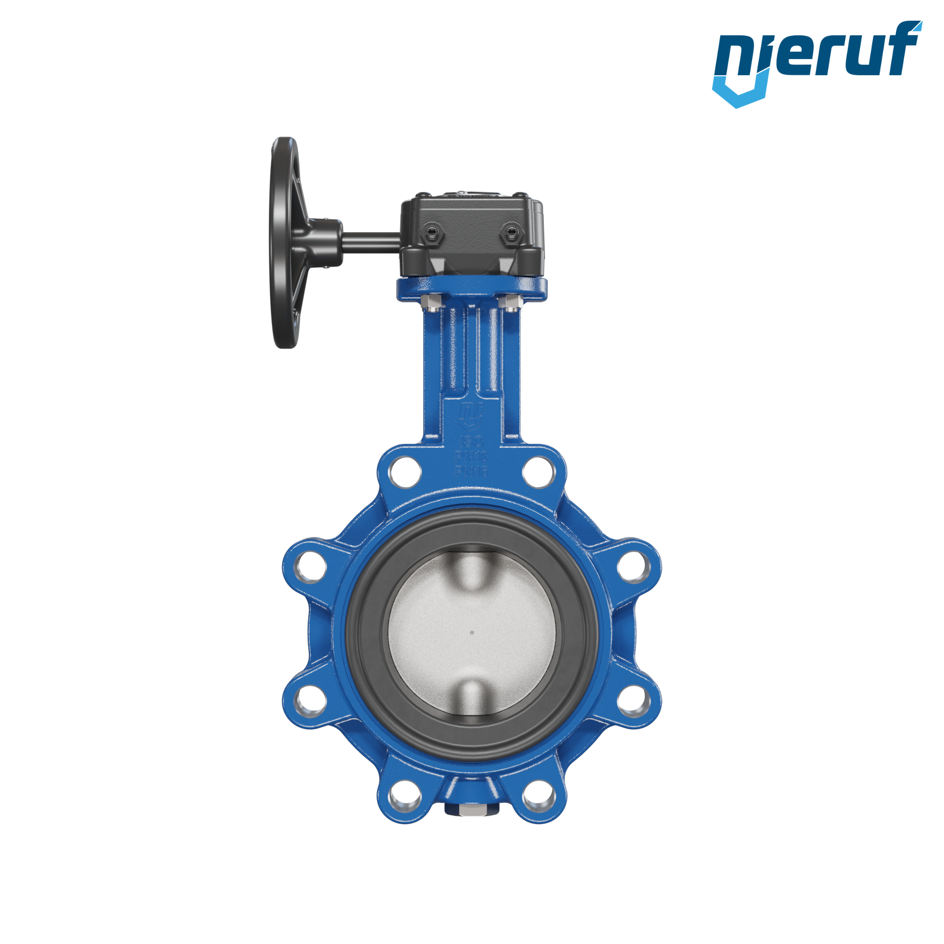 Butterfly valve AK02 DN 80 PN10-PN16 FPM Worm gear