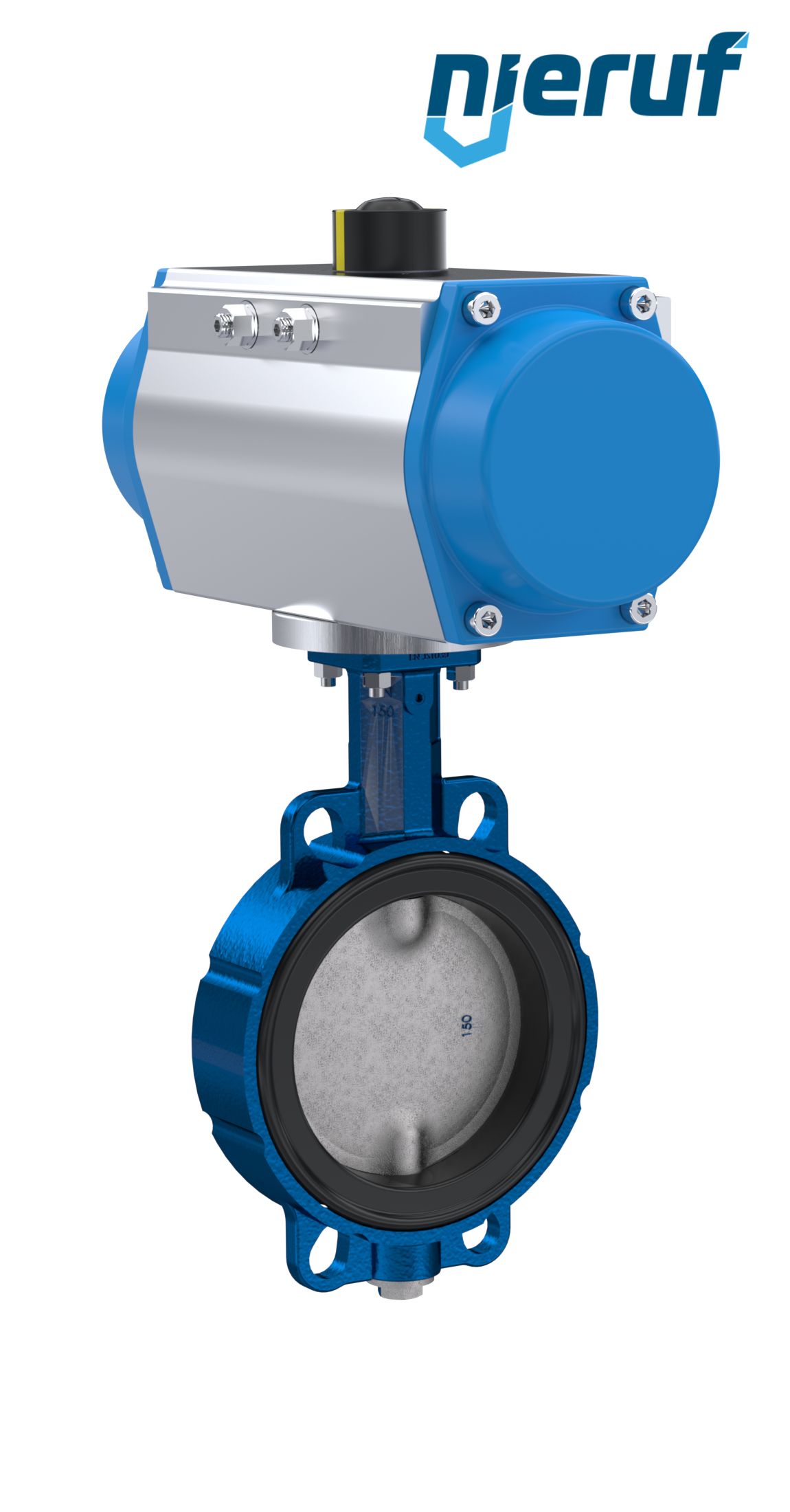 Butterfly valve DN 200 AK01 EPDM high temperature & FDA pneumatic actuator single acting normally closed