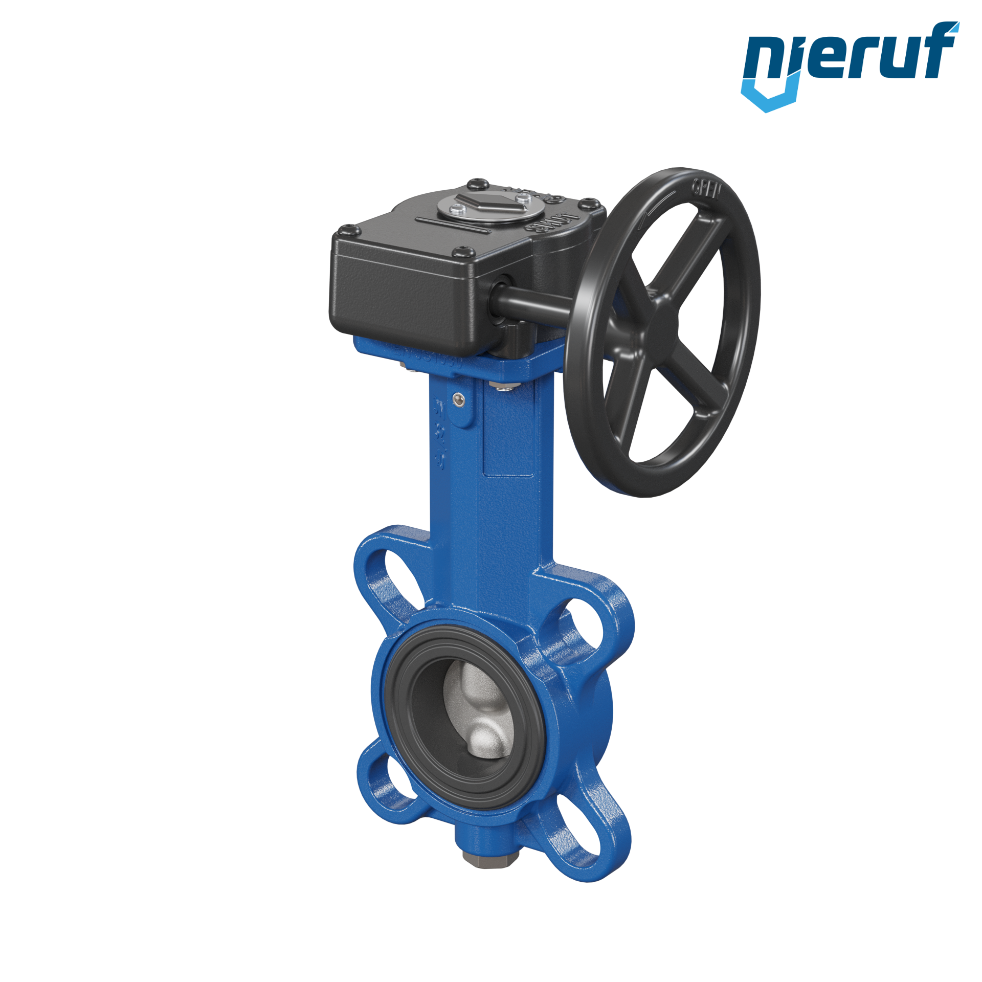 Butterfly valve DN 40 PN6-PN10-PN16 & ANSI150 AK01 FPM Worm gear