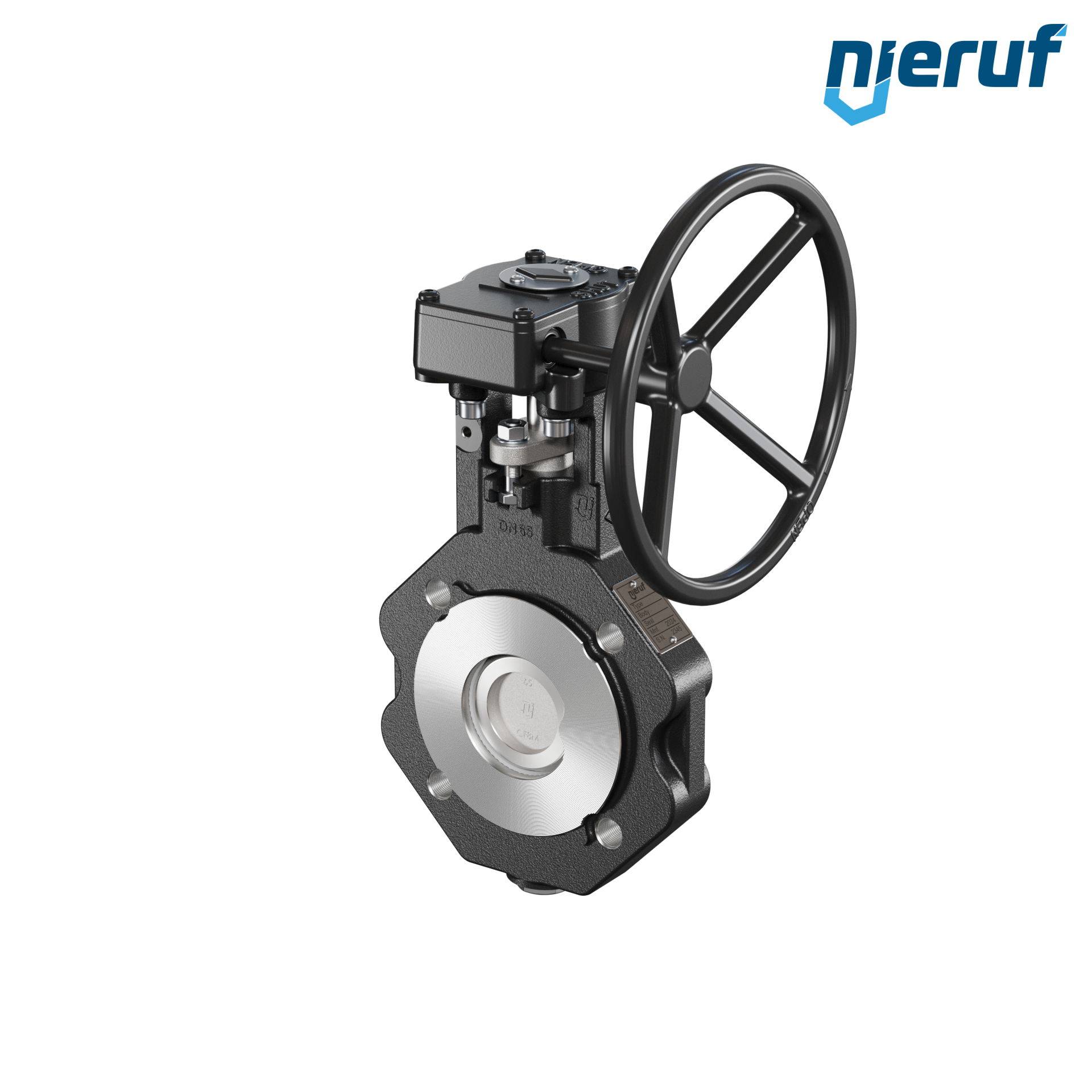 Double offset butterfly-valve AK12 DN 65 ANSI150 worm gear