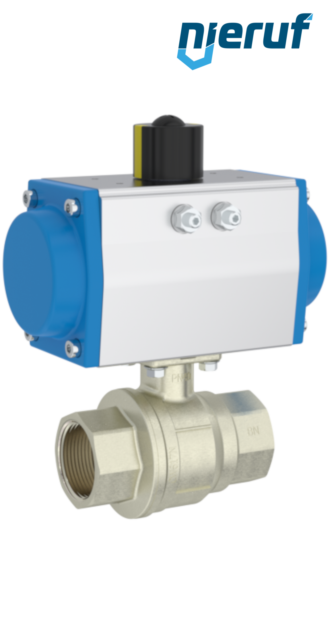 automatic ball valves DN15 - 1/2" inch pneumatic actuator single acting normally open PK01